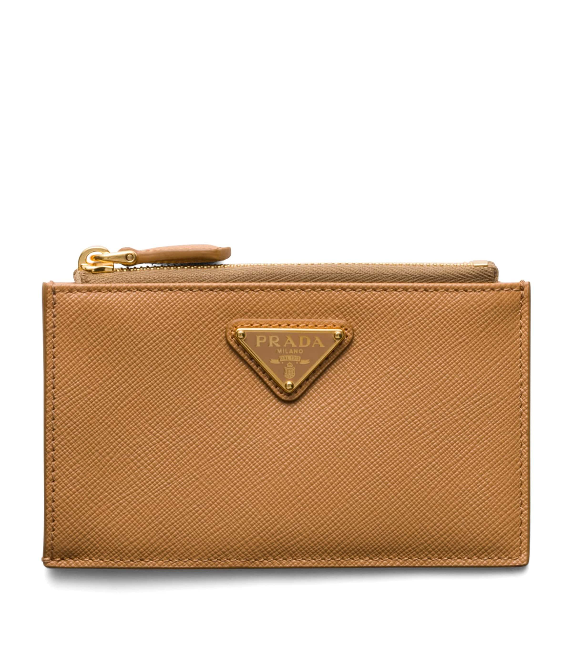 Prada saffiano leather card case best sale