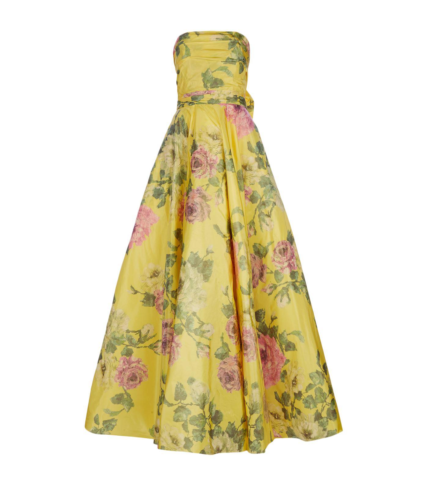 marchesa yellow dress