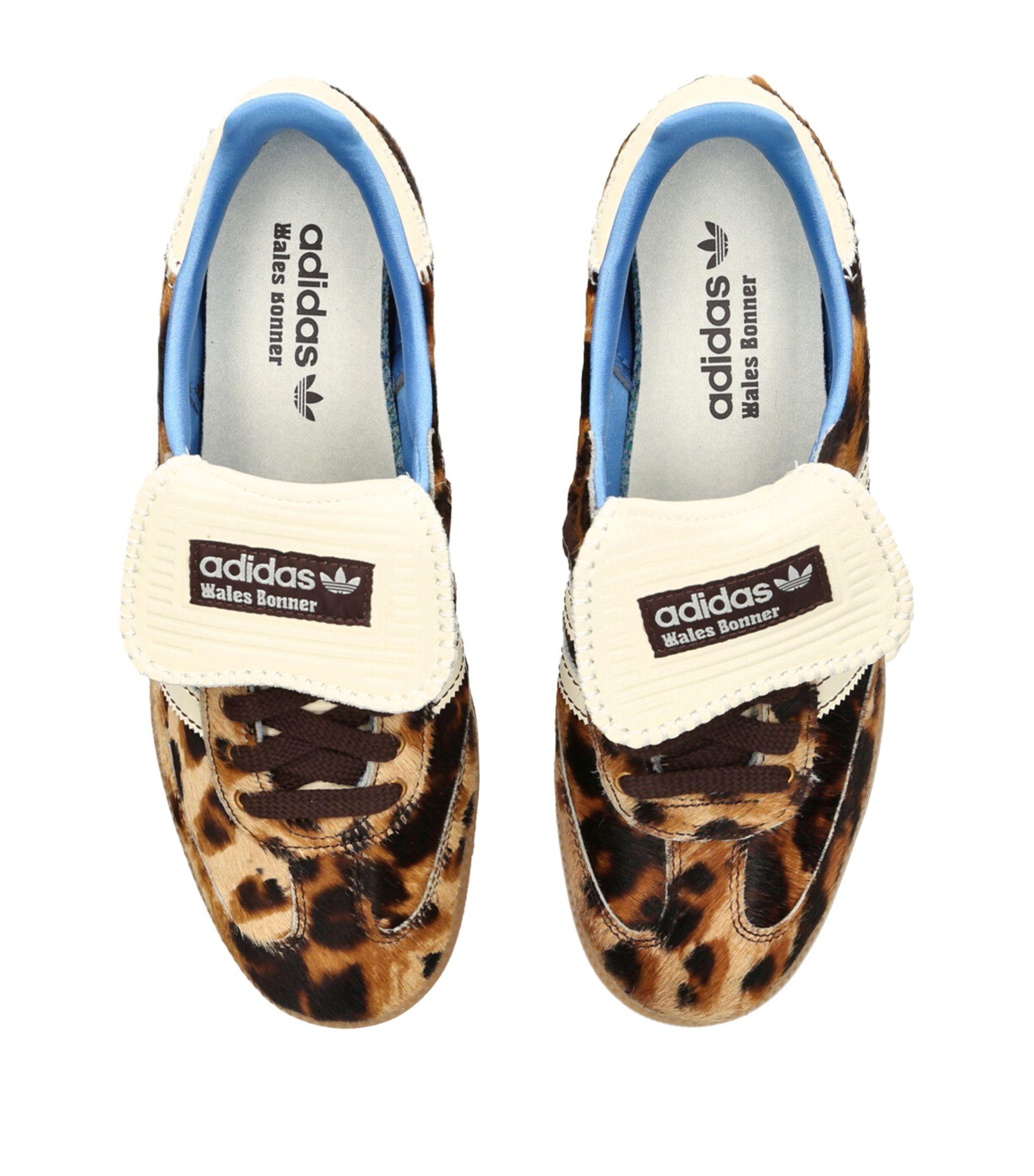 adidas X Wales Bonner Leopard Print Samba Sneakers in Brown for Men | Lyst