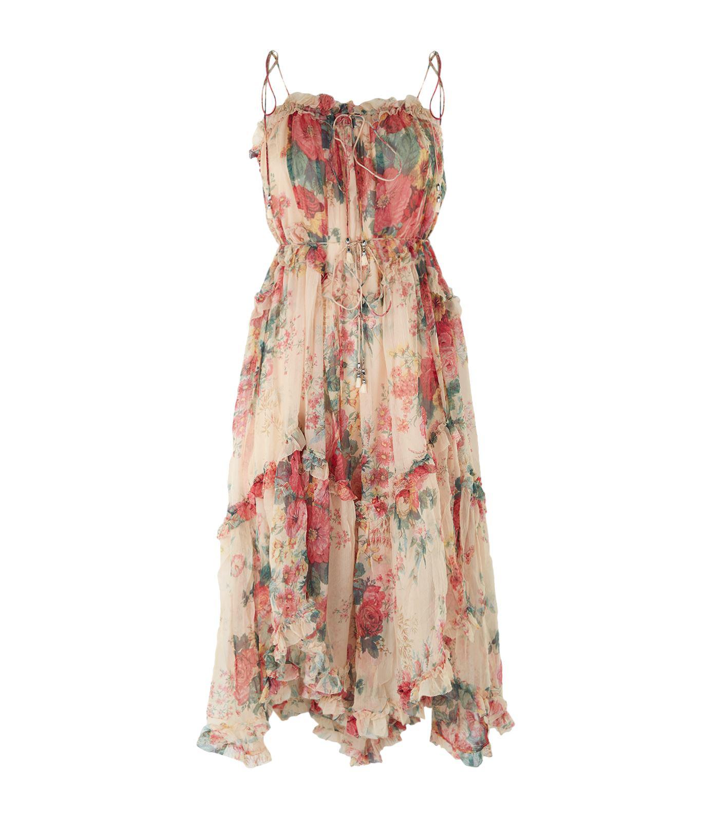 zimmermann floral midi dress