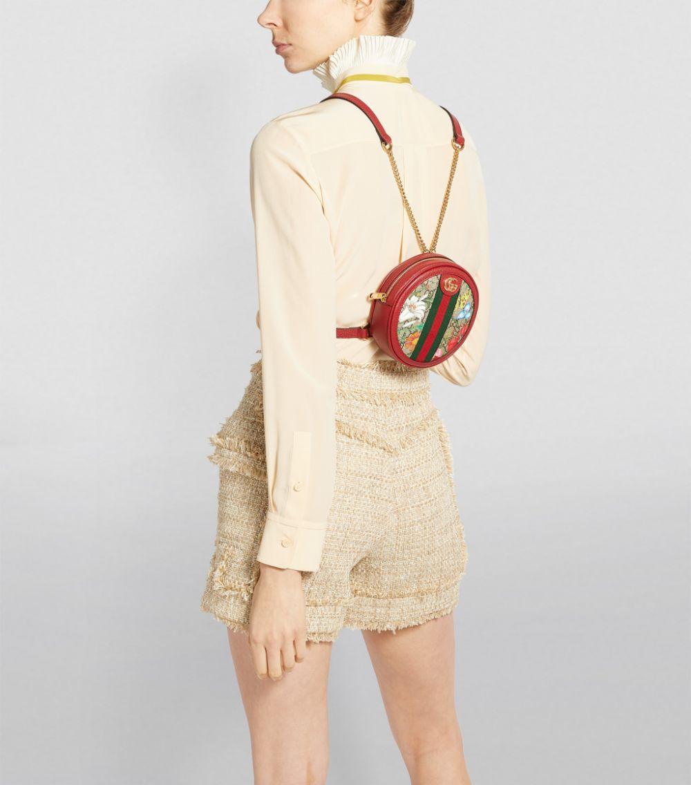 Gucci Mini Gg Flora Ophidia Backpack in Red | Lyst