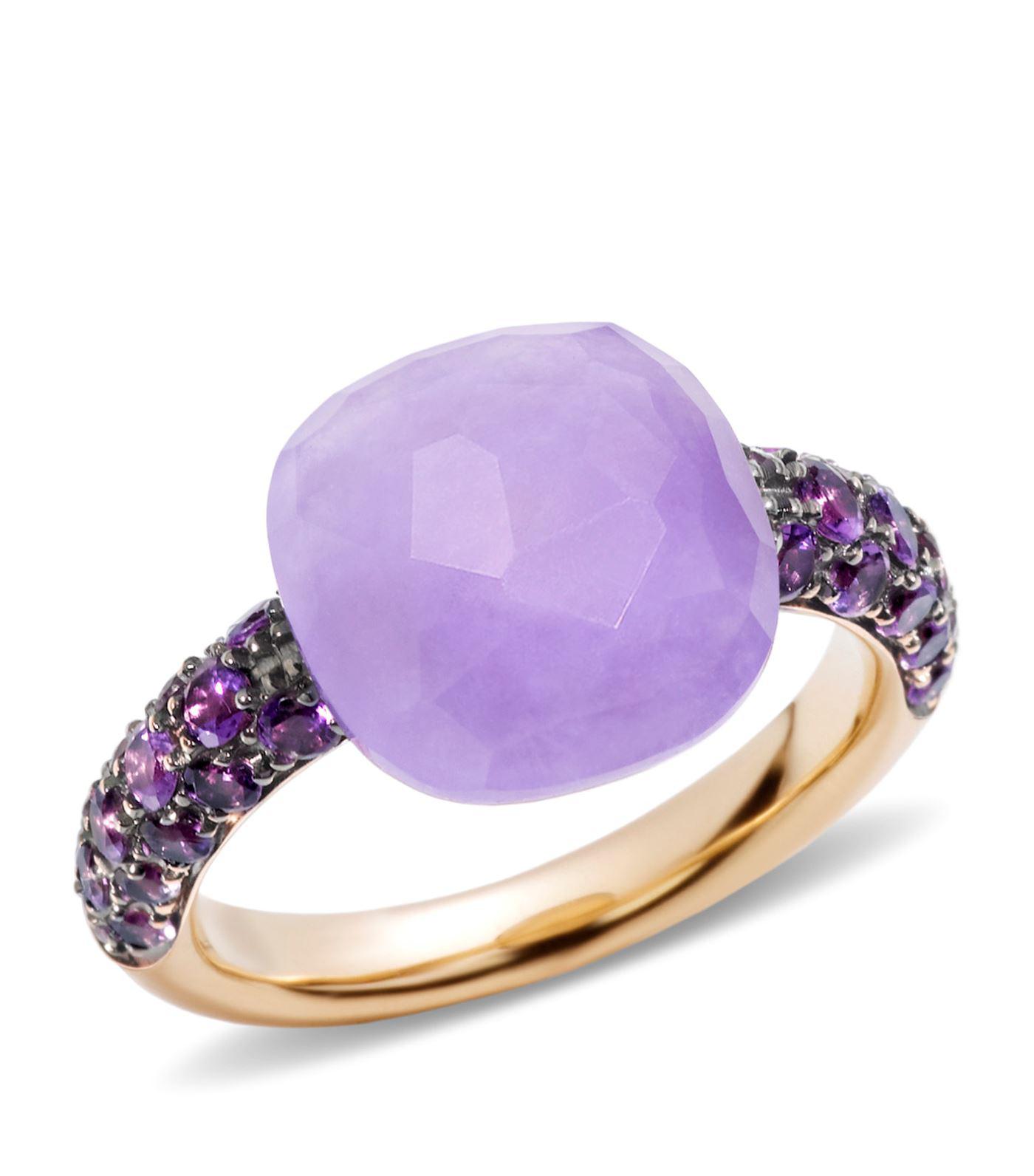 Pomellato Jade Rose Gold Capri Ring in Purple | Lyst