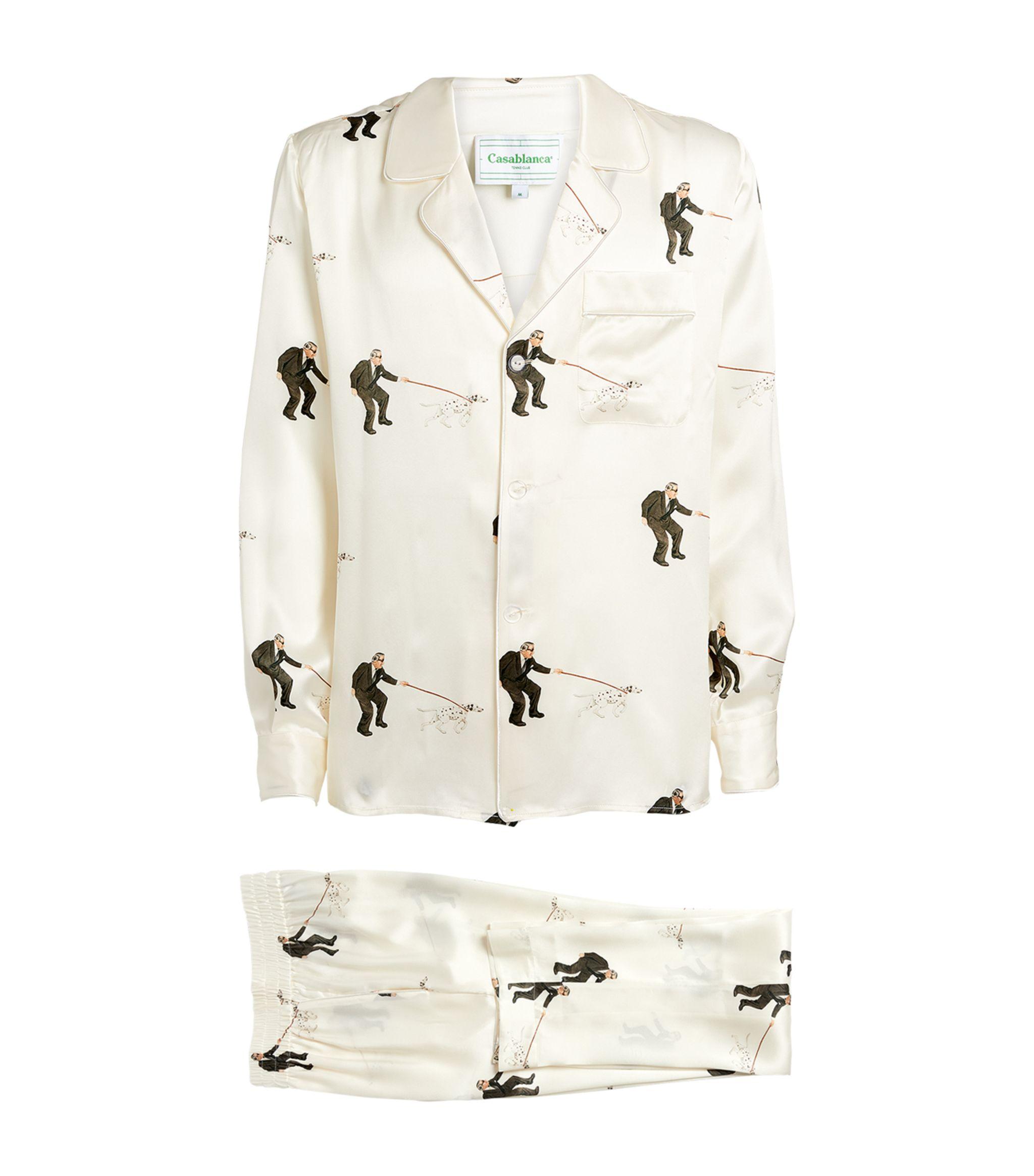 CASABLANCA Walking The Dalmatian Pyjama Set in White for Men | Lyst