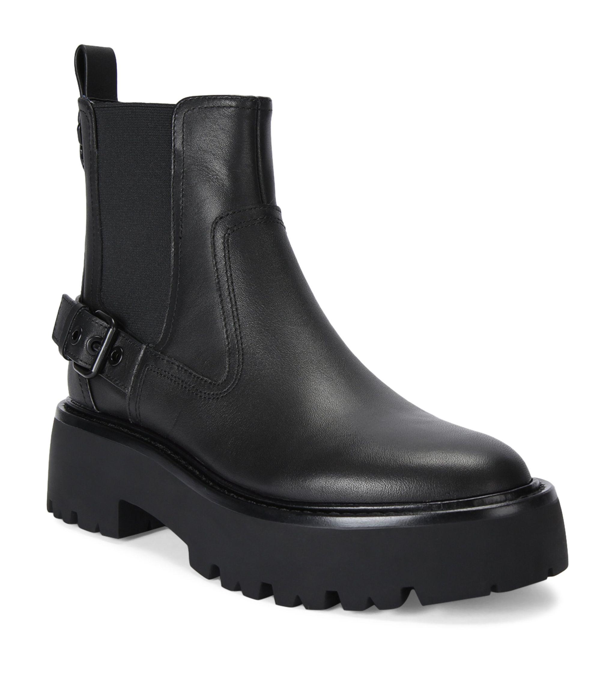 Black leather ankle boots kurt geiger sale
