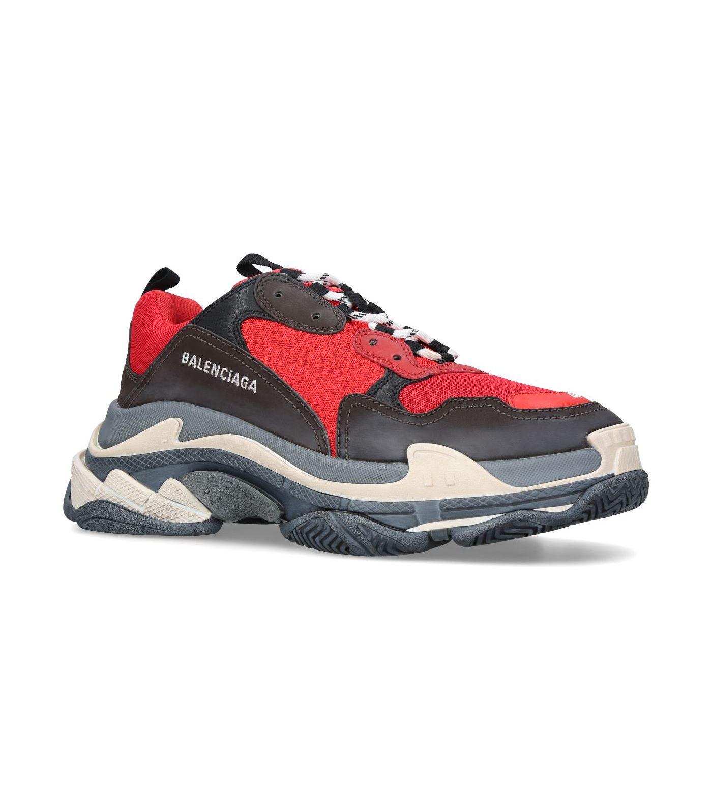 balenciaga sneakers triple s red