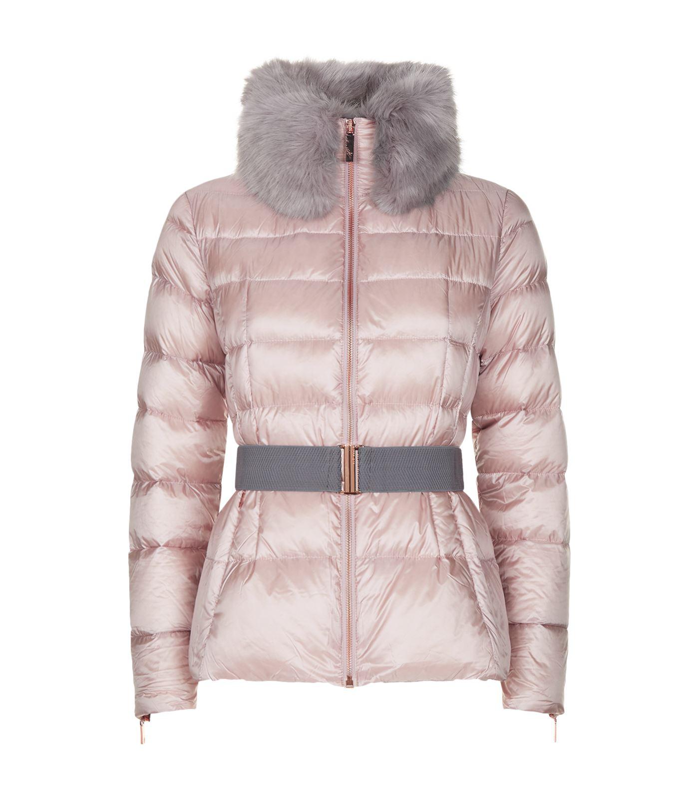 Ted Baker Junnie Puffer Jacket in Pink - Lyst