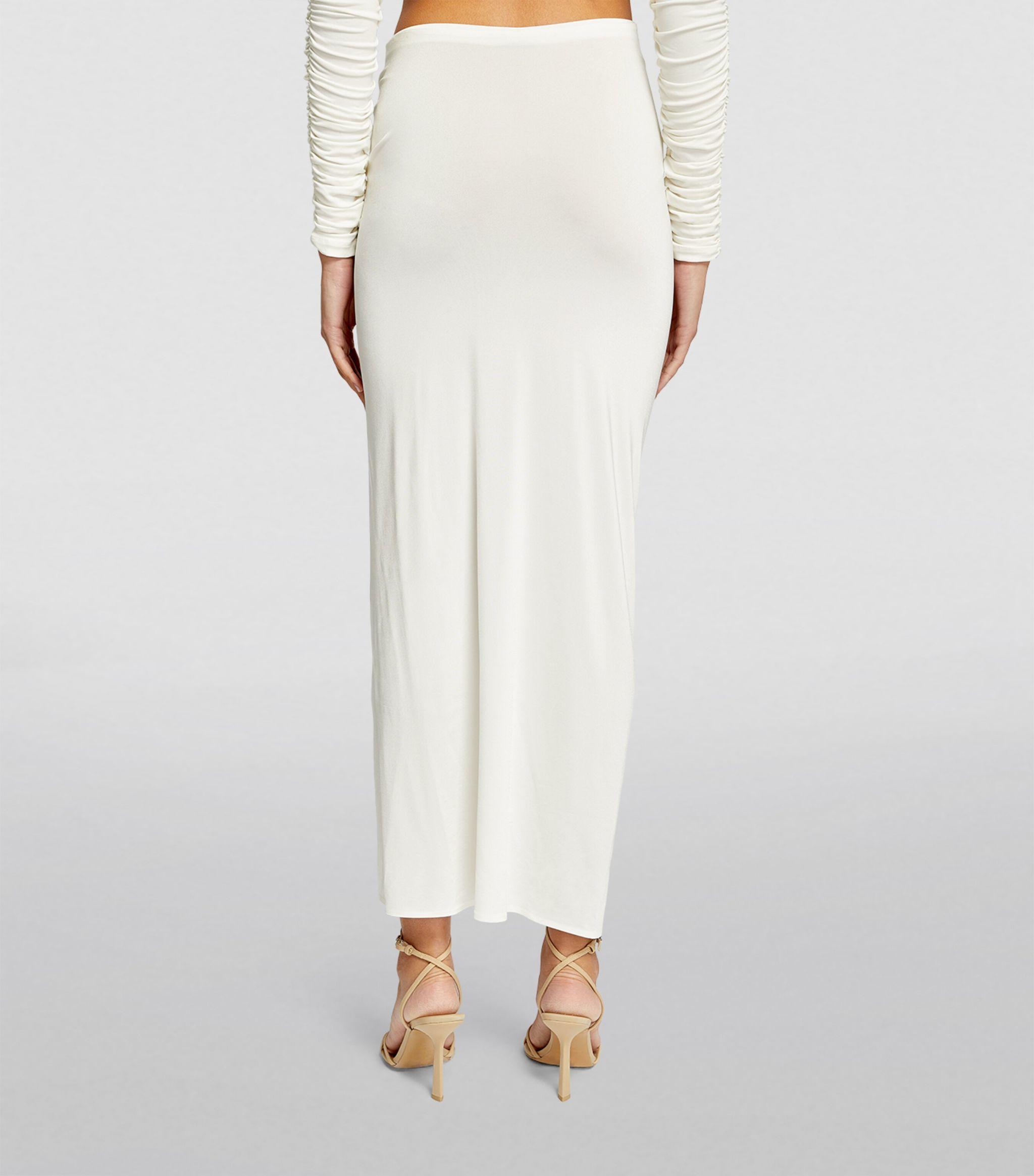 Magda Butrym Flower-detail Maxi Skirt in White | Lyst UK