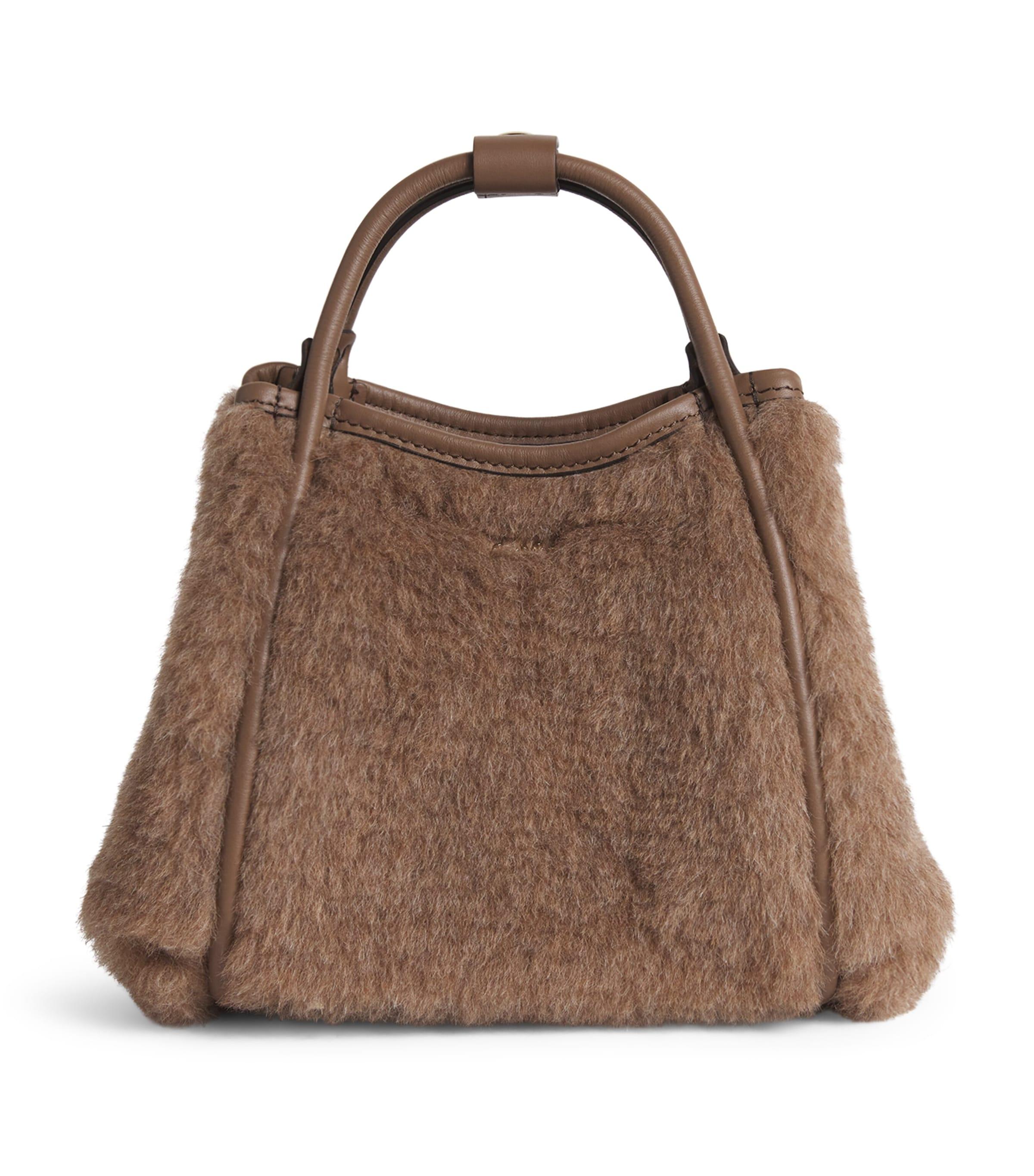 【レア】Max Mara CalfHair Suede leather tote Max Mara Large Suede Tote Bag | Brown | FARFETCH CA