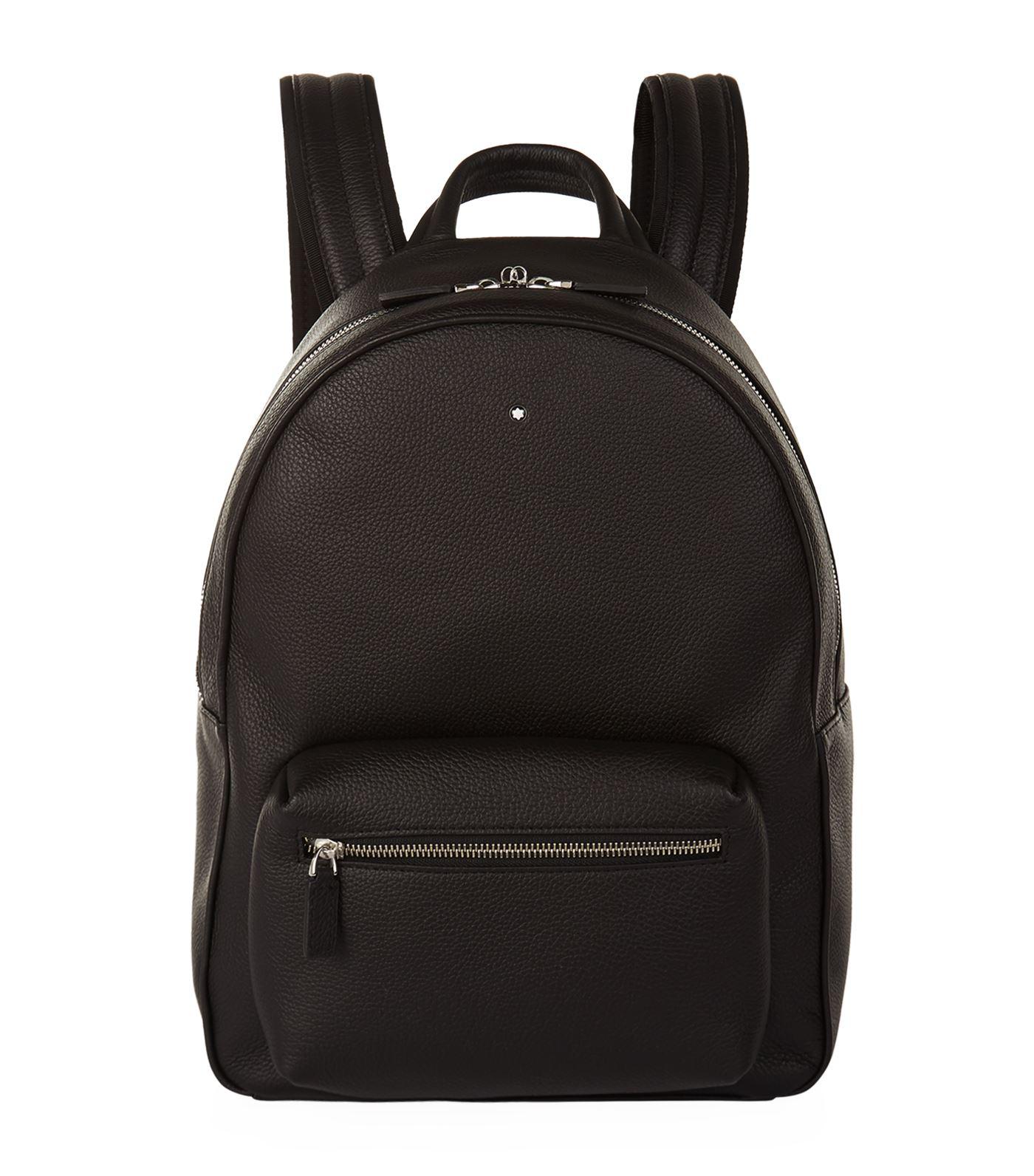 Montblanc Meisterstck Leather Backpack in Black for Men - Lyst