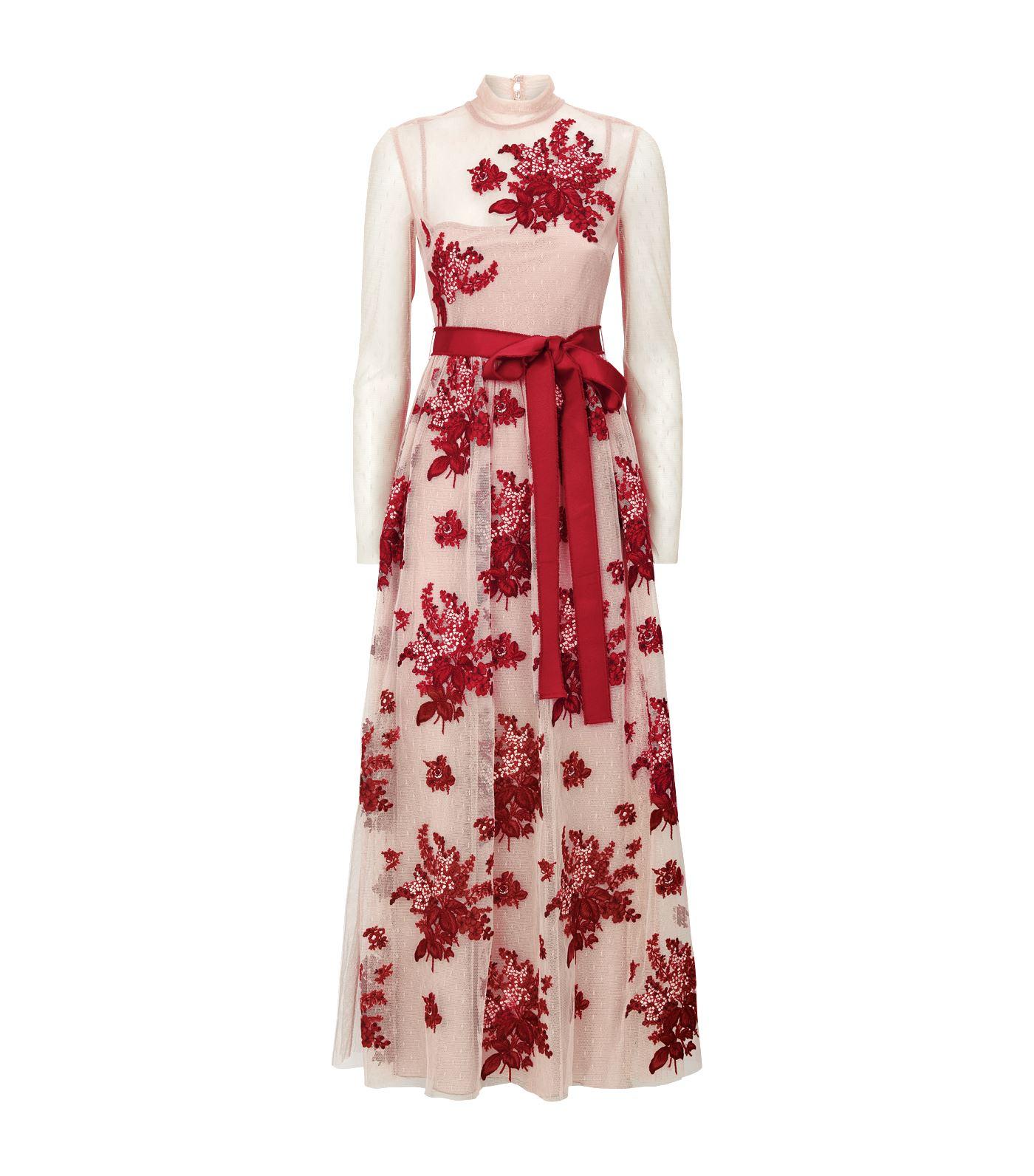 Vi ses nåde uddannelse RED Valentino Floral Embroidered Tulle Dress | Lyst