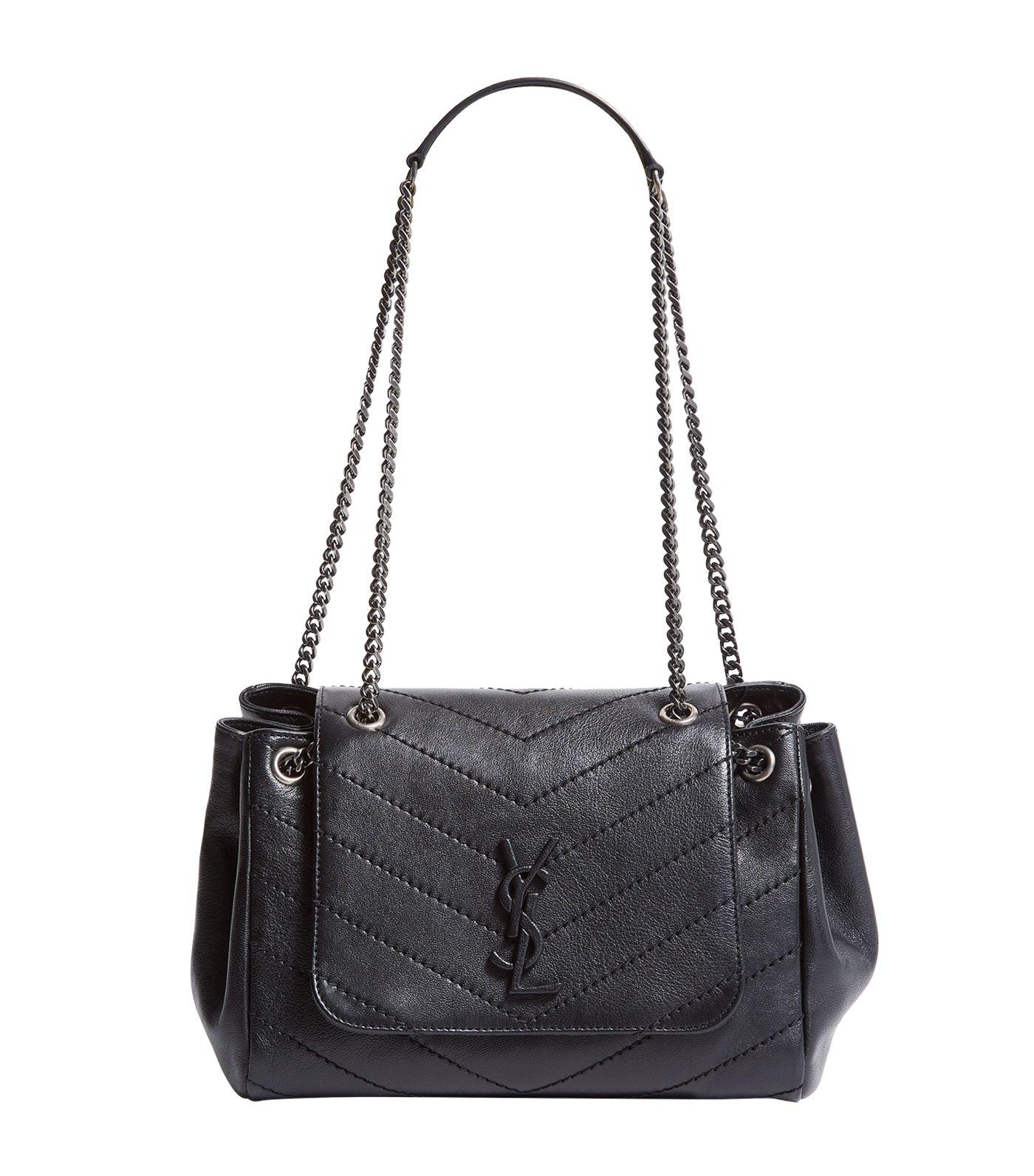 Saint Laurent Small Leather Nolita Shoulder Bag in Black - Save 1% - Lyst