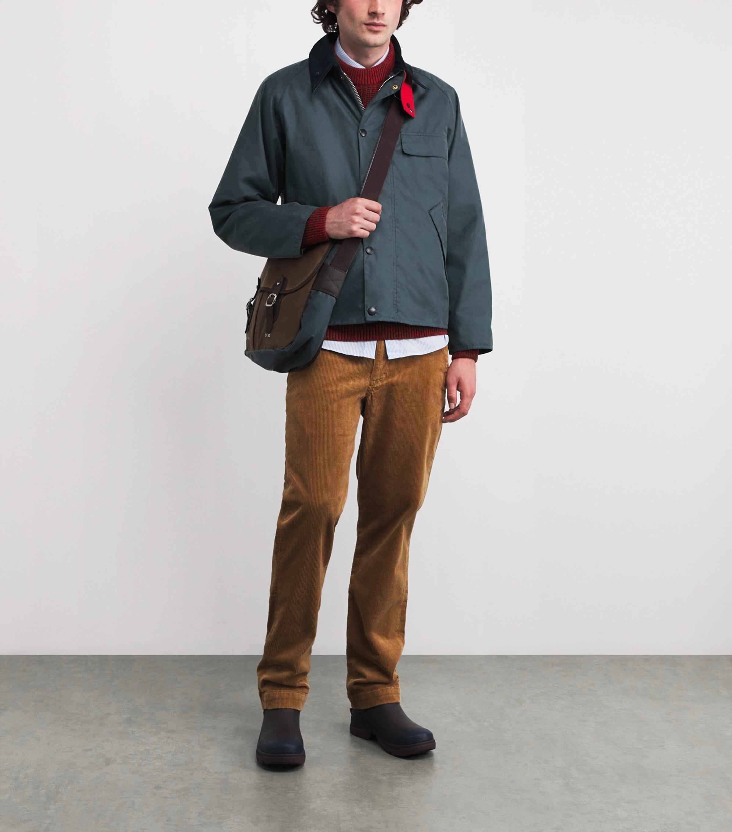 Barbour X Paul Smith Transport Waxed Jacket in Blue for Men | Lyst