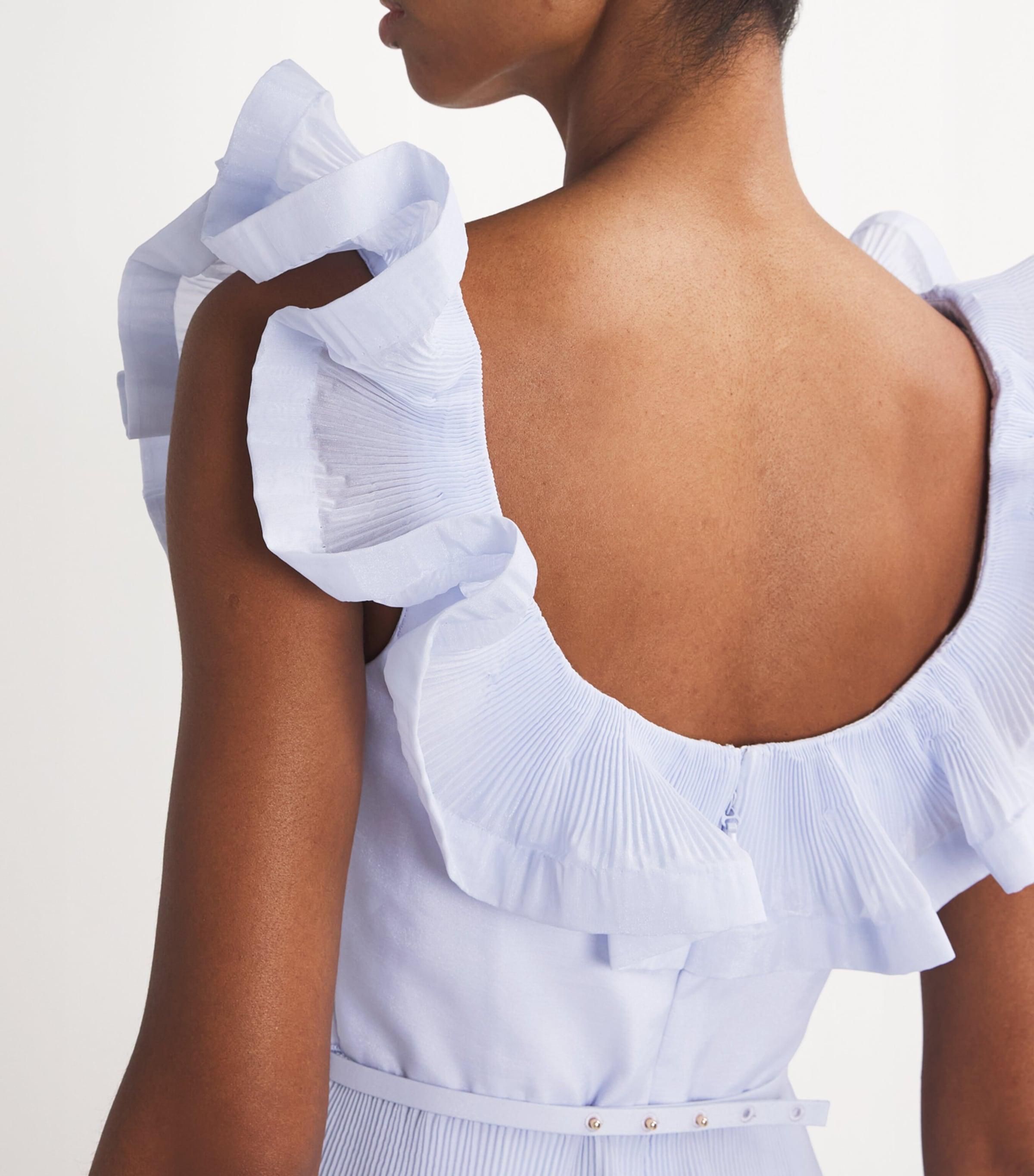 pleated frill mini dress zimmermann Zimmermann Pleated Frill Mini Dress