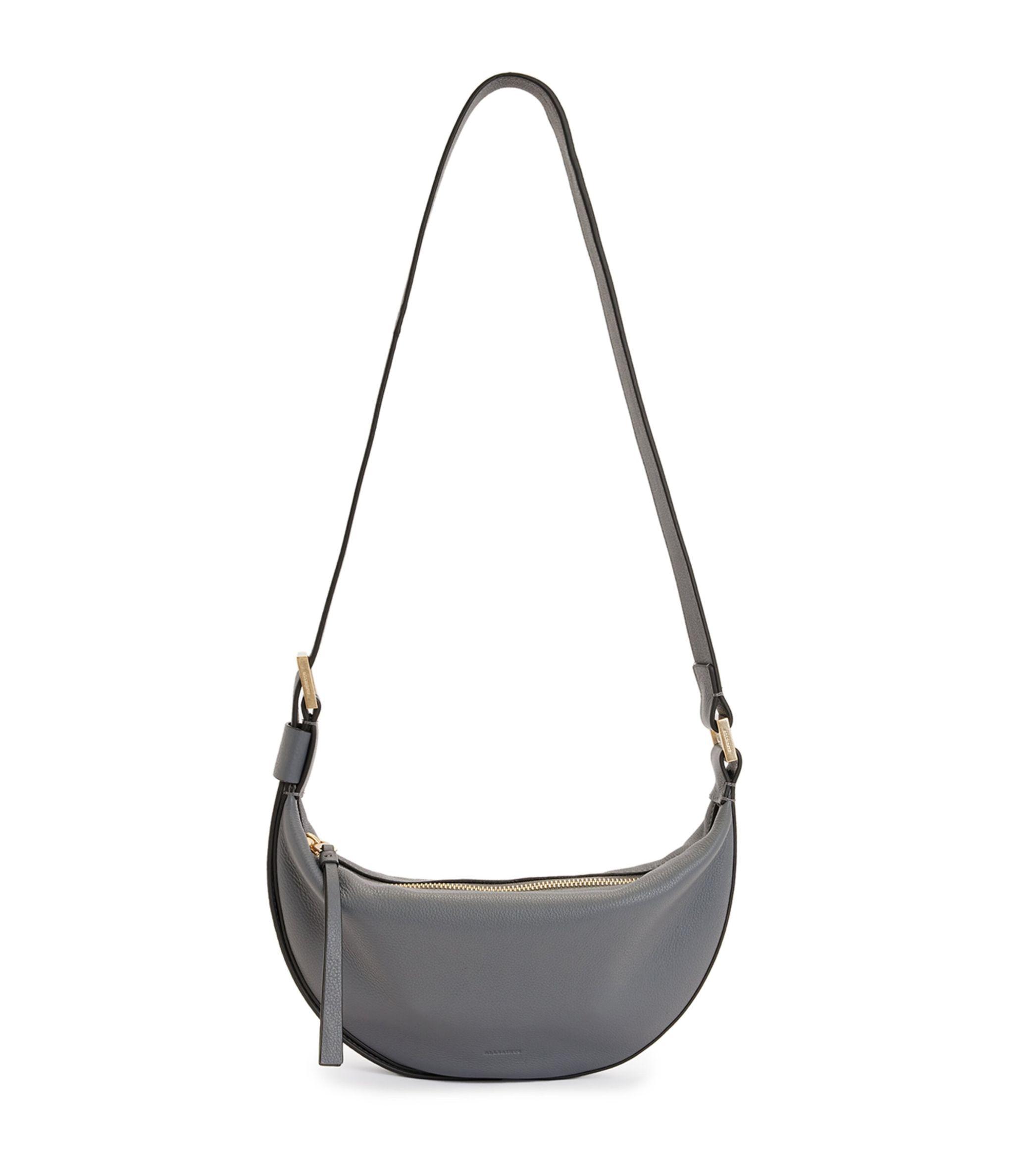 AllSaints Half Moon Cross body Bag in Metallic Lyst Canada