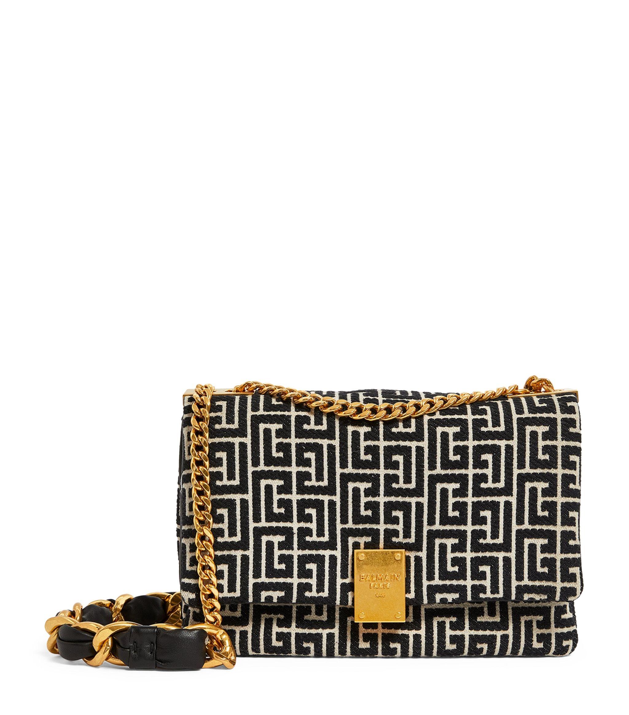 Balmain Canvas Medium 1945 Crossbody Bag in Ivory (White) Lyst UK