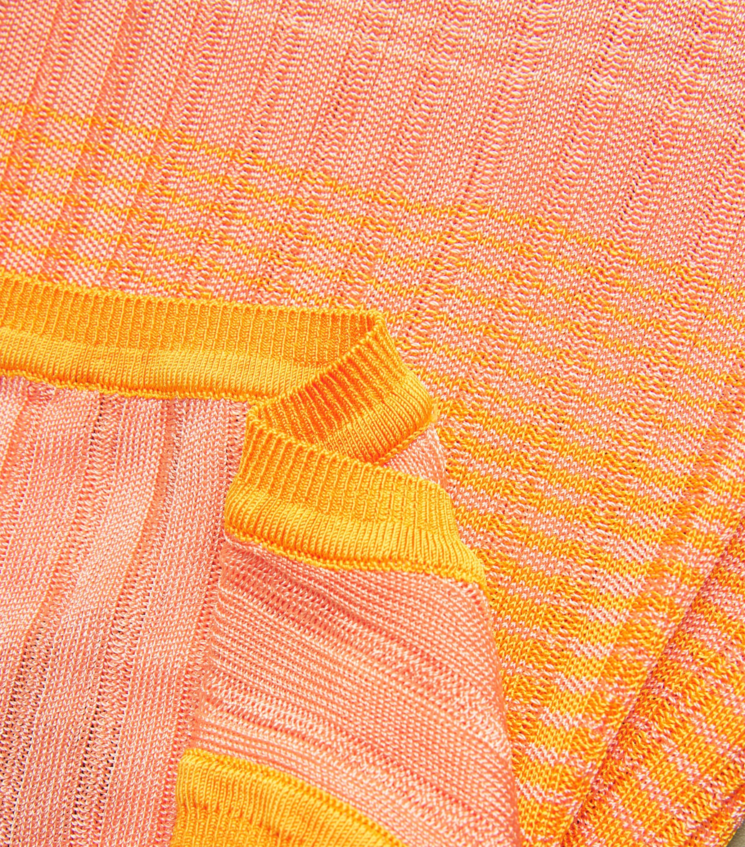 Maje Tie-Dye Knitted Maxi Dress in Orange | Lyst