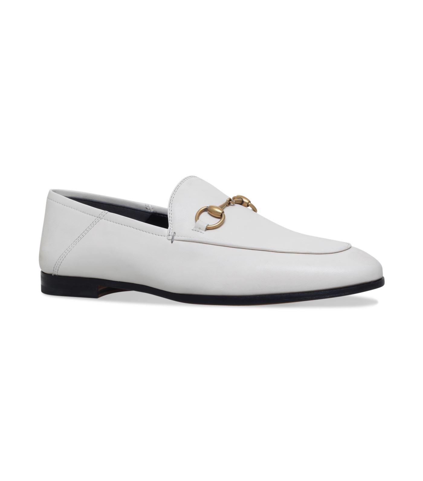 gucci brixton loafer white