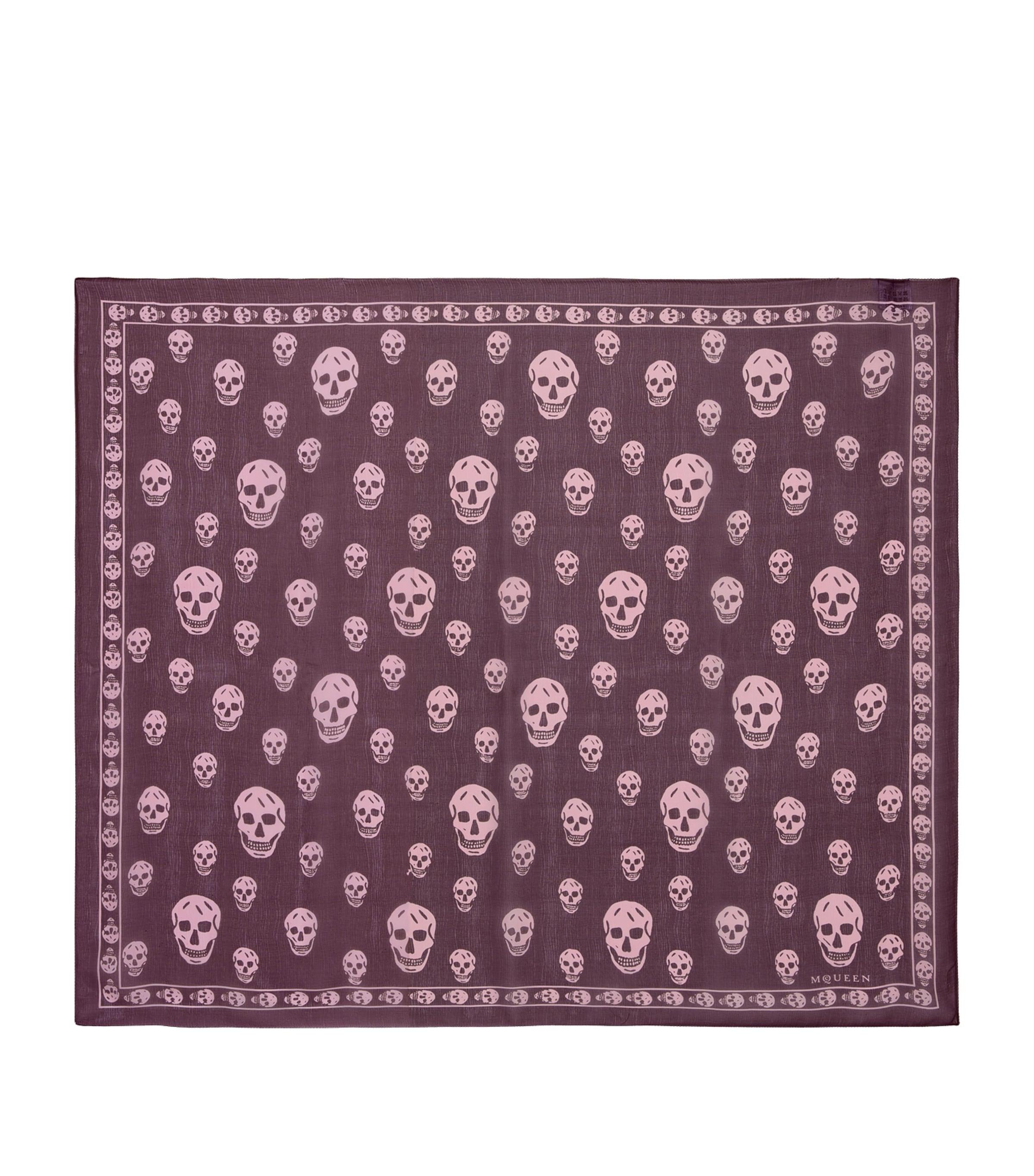 McQ by Alexander McQueen silk razor blade print scarf