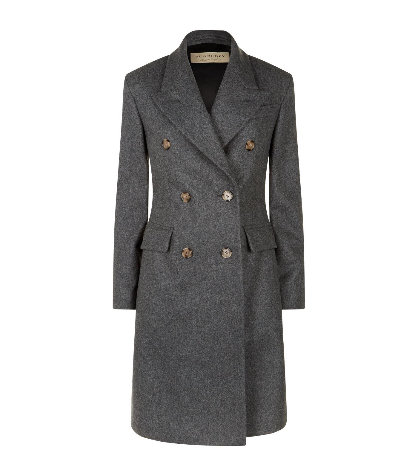 burberry grey wool coat
