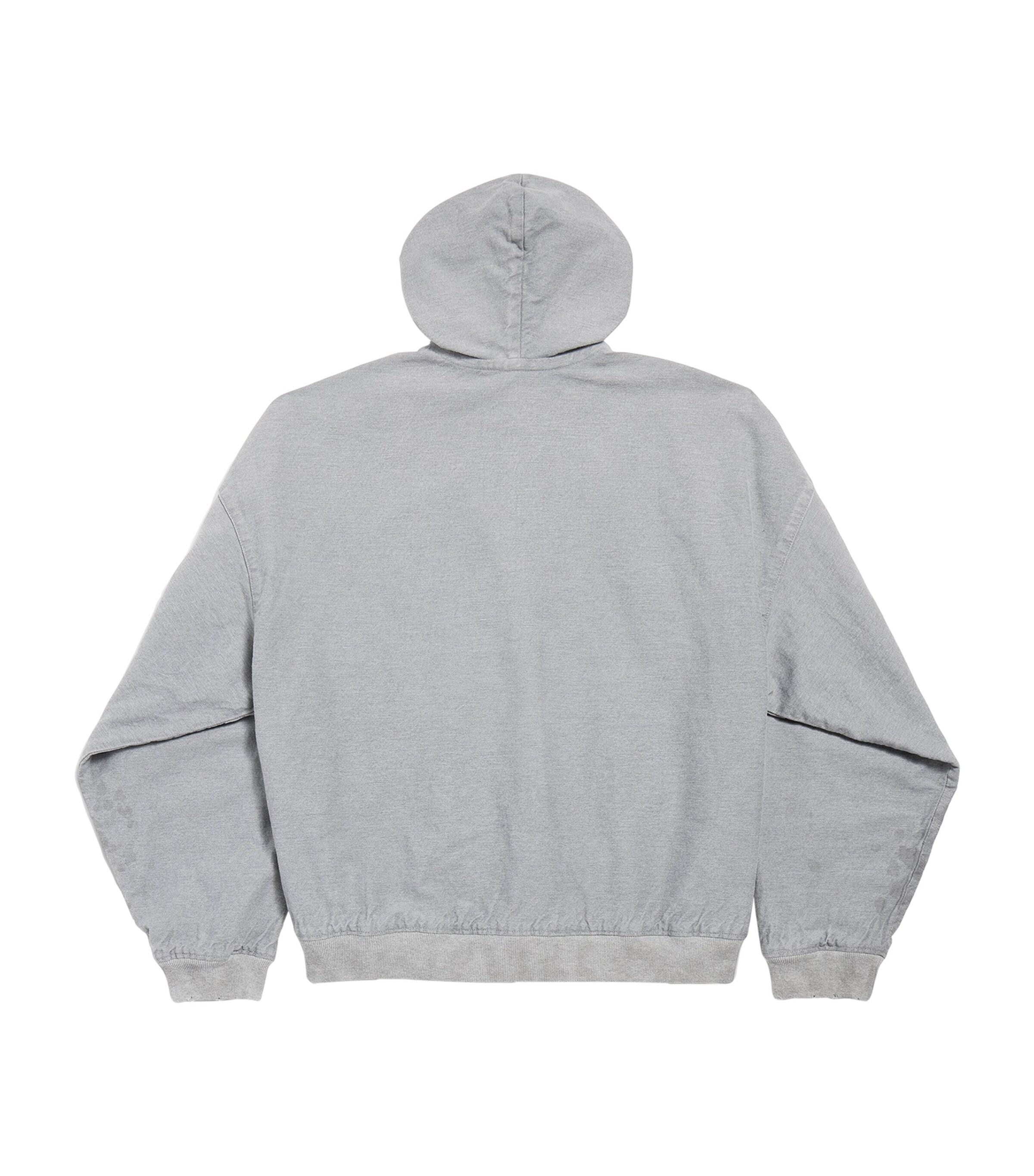 Balenciaga Trompe L'Œil Hoodie in Gray for Men | Lyst