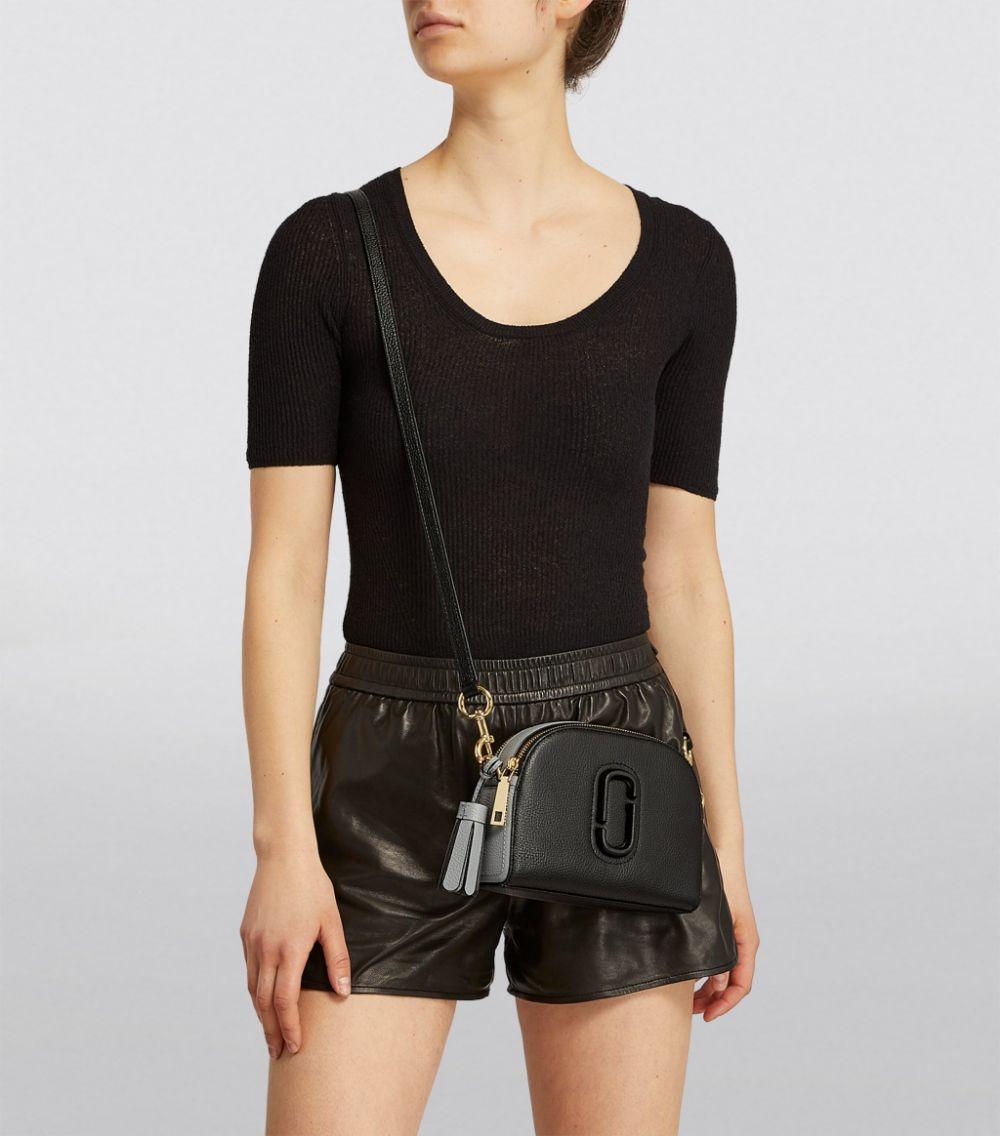 shutter small leather crossbody