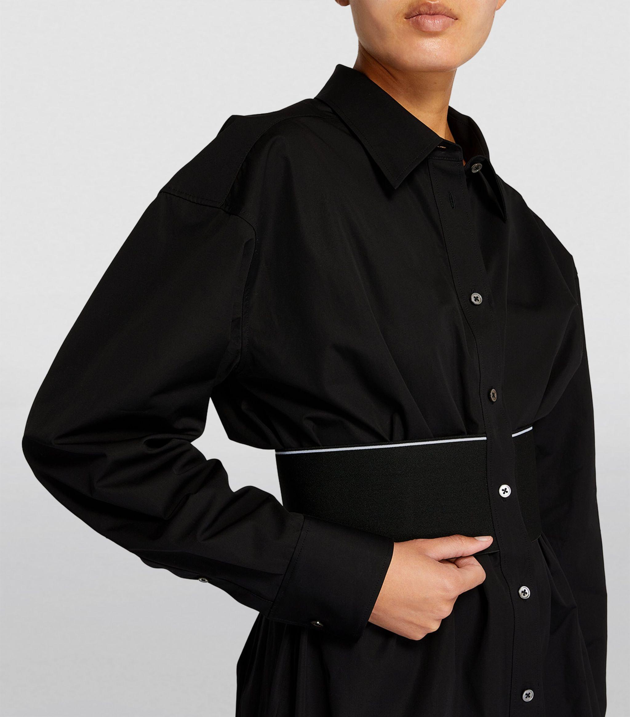 Alexander Wang Elasticated-waist Mini Dress in Black | Lyst