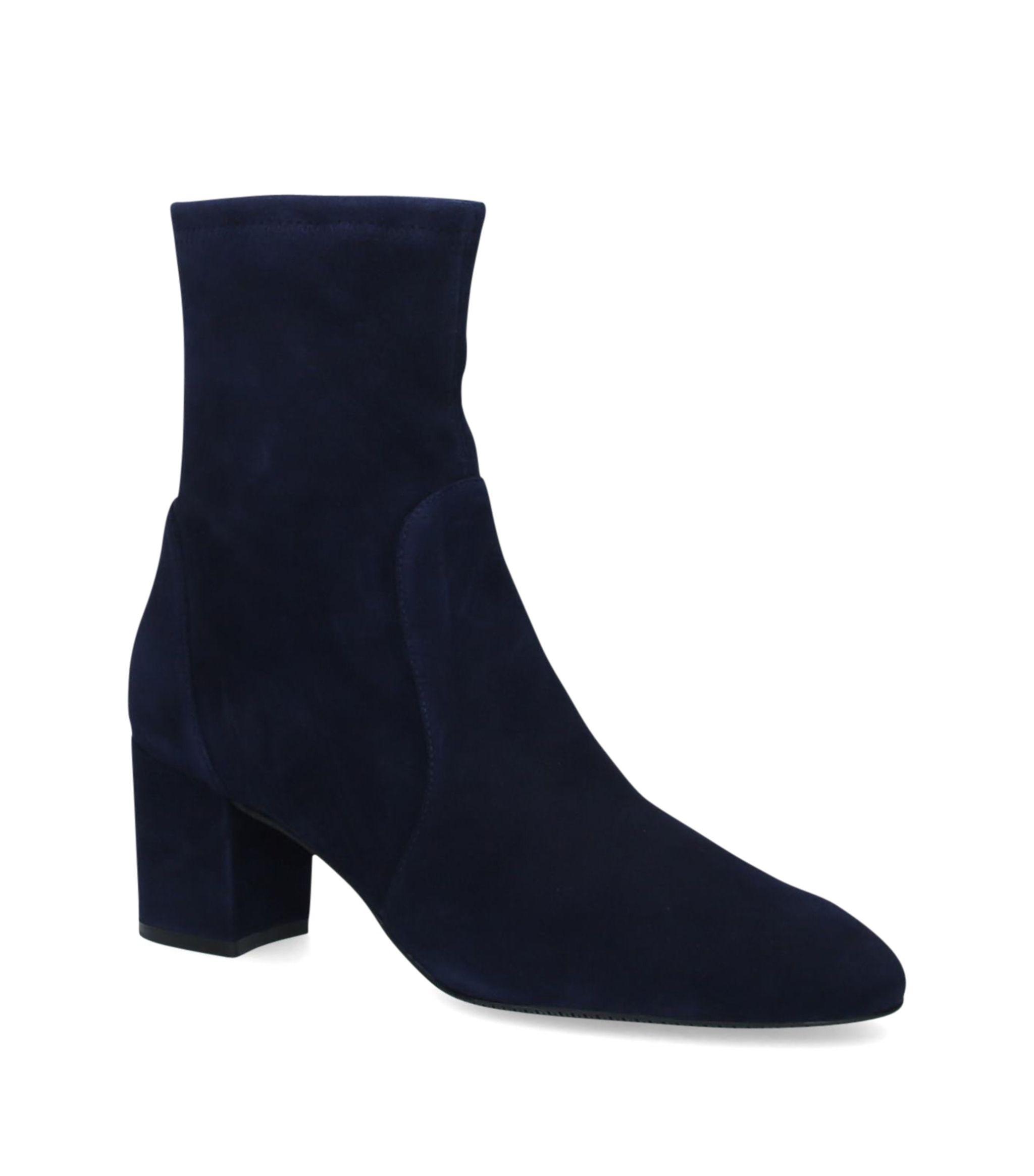 Stuart Weitzman Leather Yuliana Sock Boots 60 in Blue Save 6 Lyst