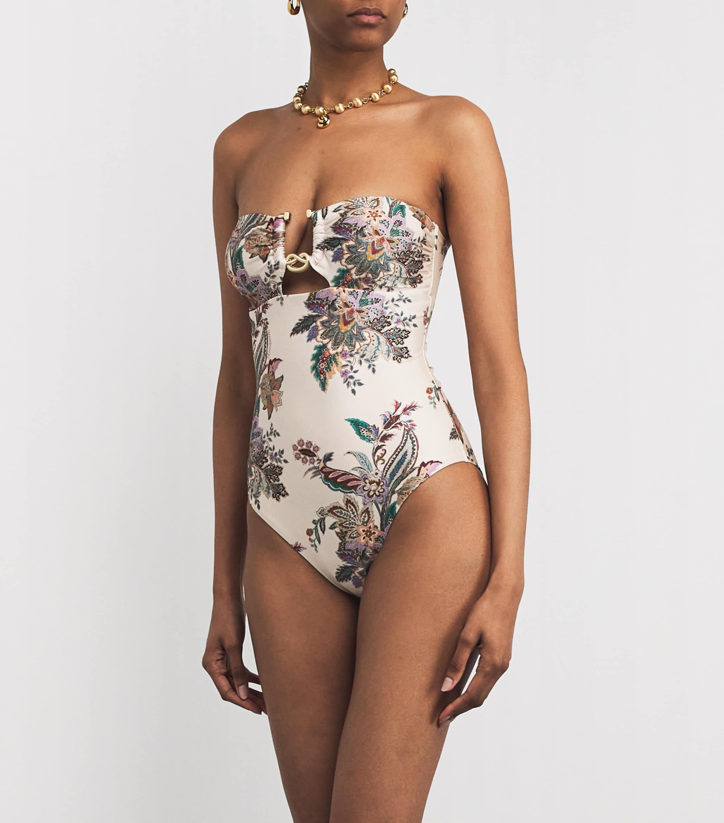 【Zimmermann】Rhiannon paisley ruched swimsuit Rhiannon paisley ruched swimsuit in green - Zimmermann