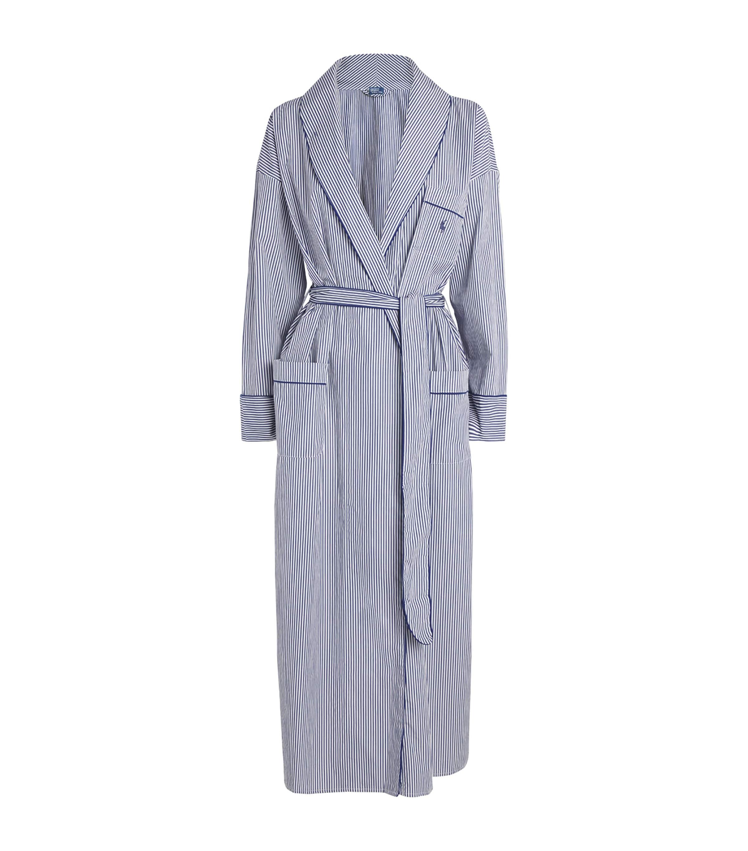 blue dress farm rio ARTHUR Bathrobe 100% Cotton Fancy Gray Size XXL Men's Dressing Gowns, Bathrobes & Jackets
