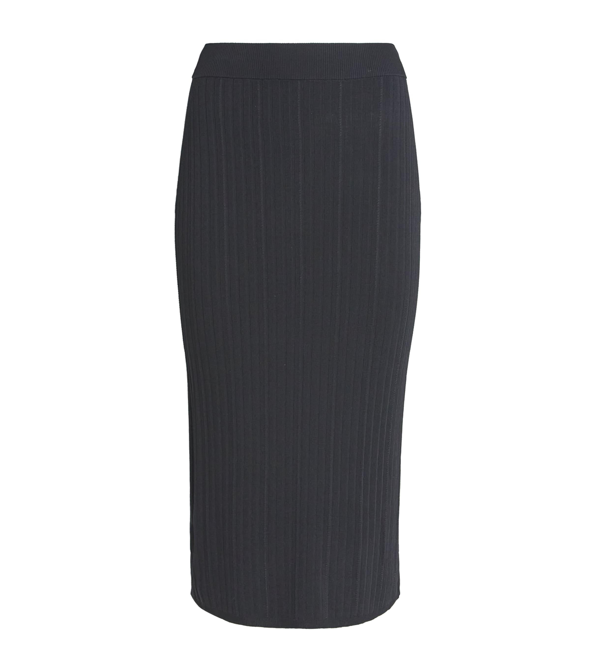 スカート Joseph Straight Midi Skirt With Concealed Fastening Joseph Straight Midi Skirt With Concealed Fastening In Black