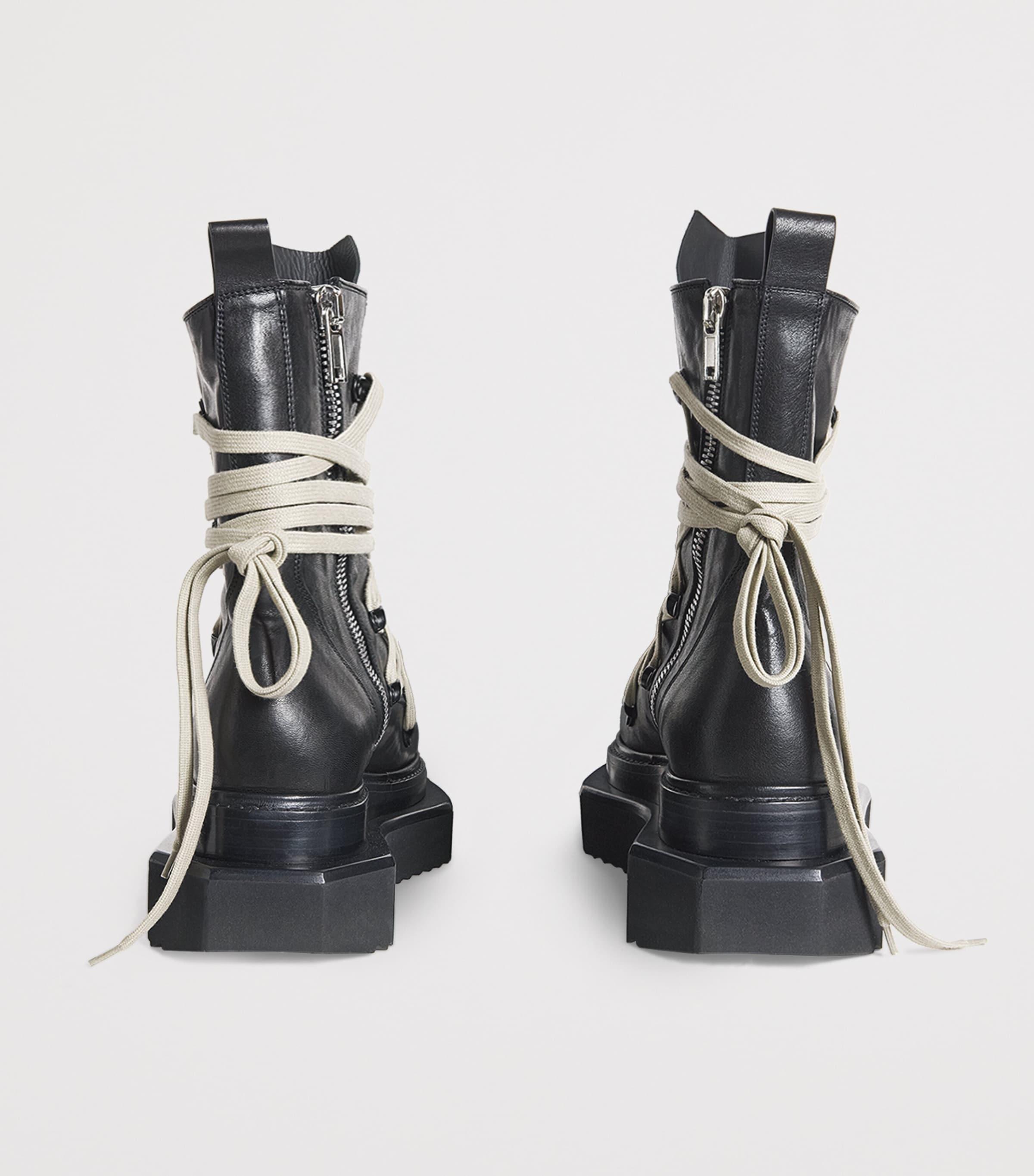 Rick Owens Mega-Lace Turbo Cyclops Boots in Black for Men | Lyst