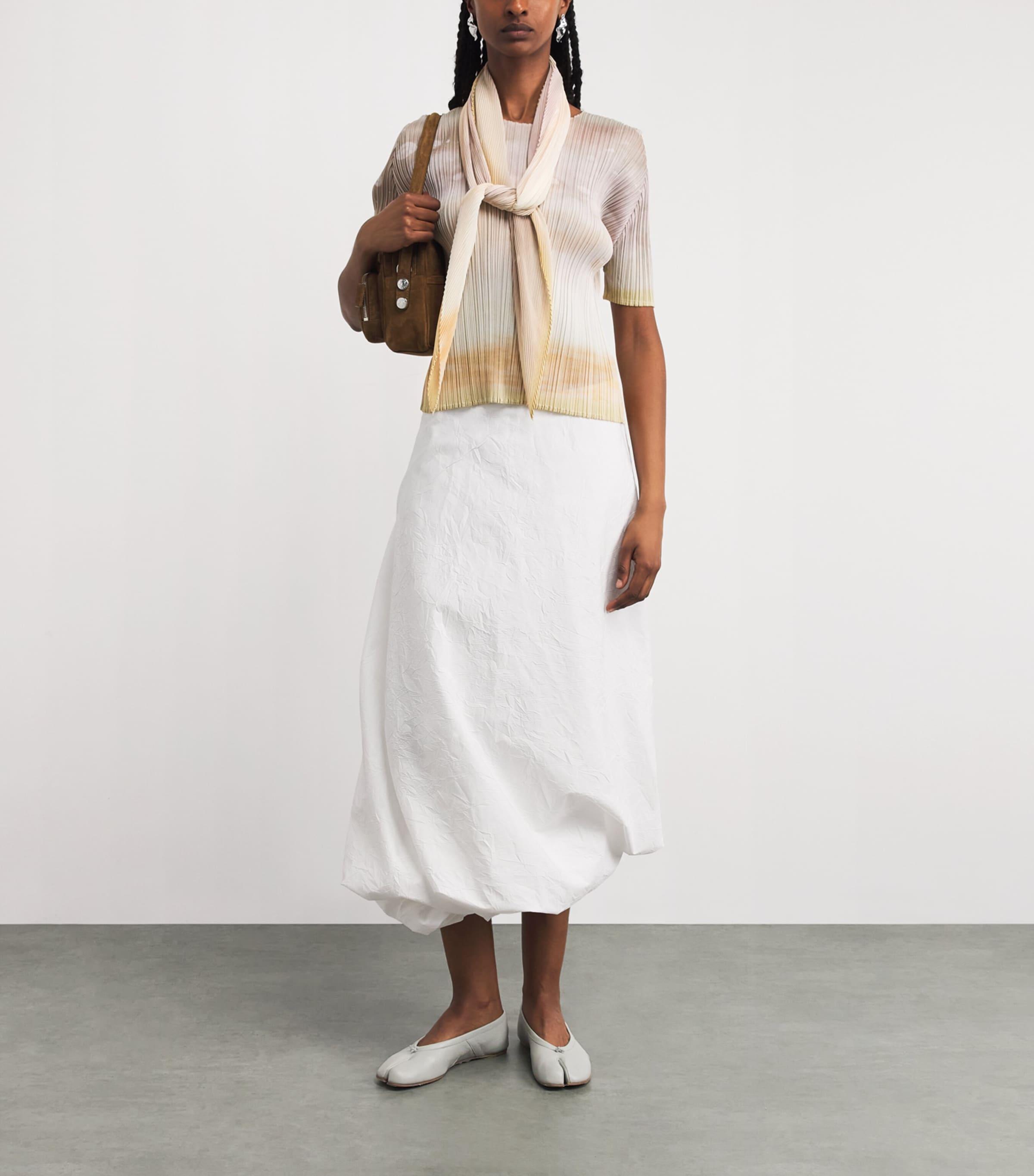 Pleats Please Issey Miyake Sea Bubble Scarf in Natural | Lyst Canada
