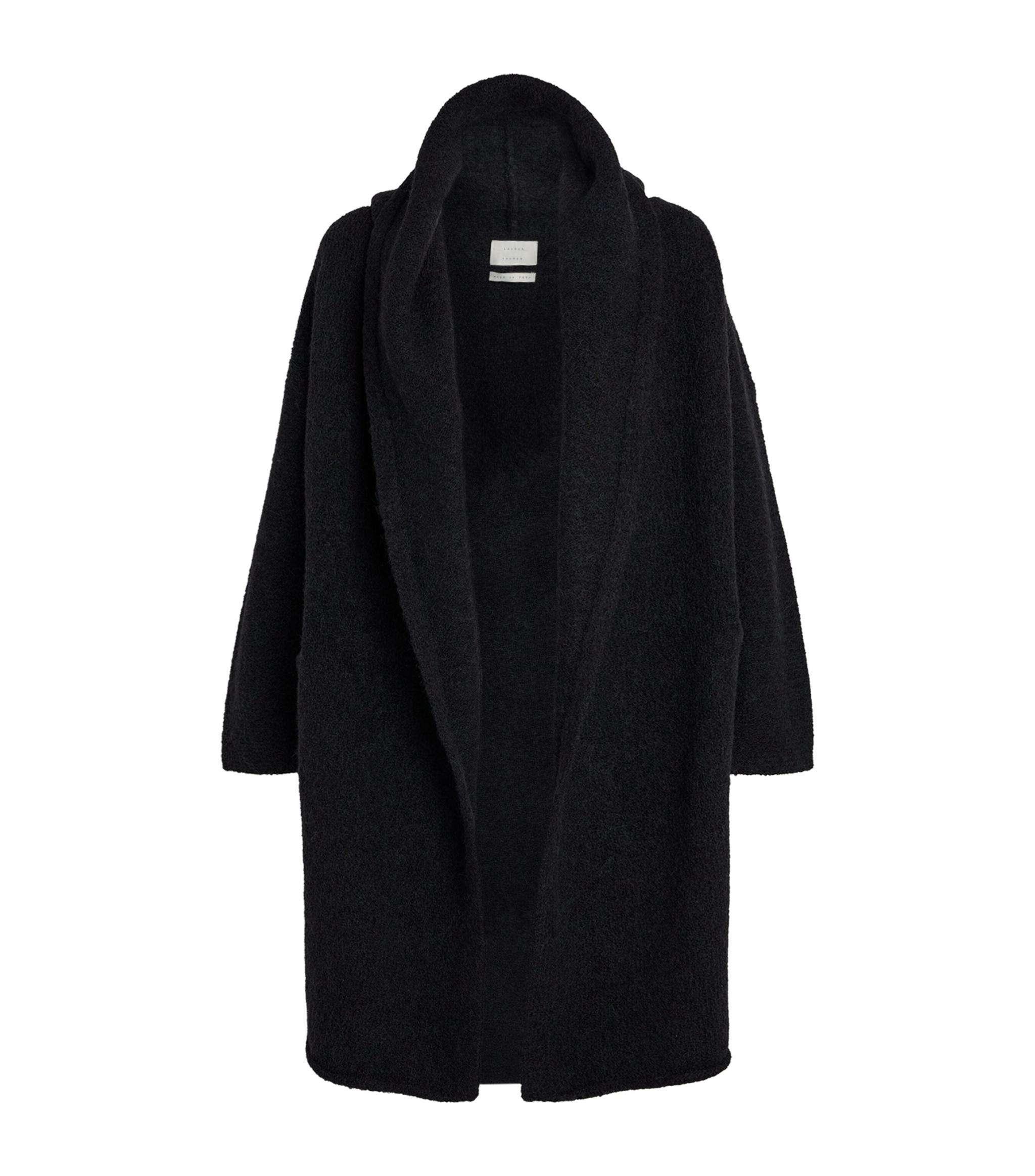 Lauren Manoogian Wool-blend Capote Coat in Black | Lyst