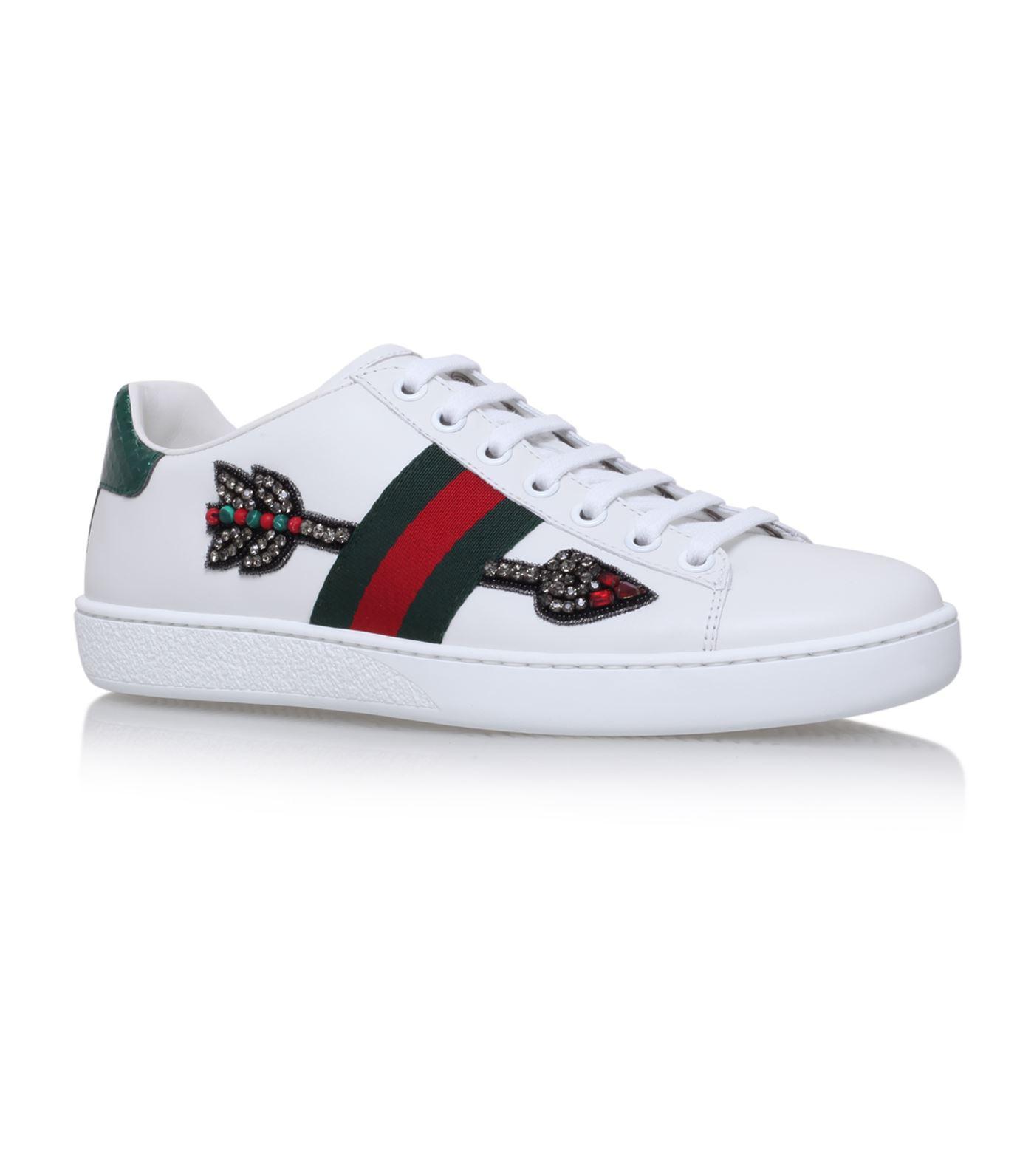 dominere dessert Læge Gucci New Ace Arrow Sneakers in White | Lyst