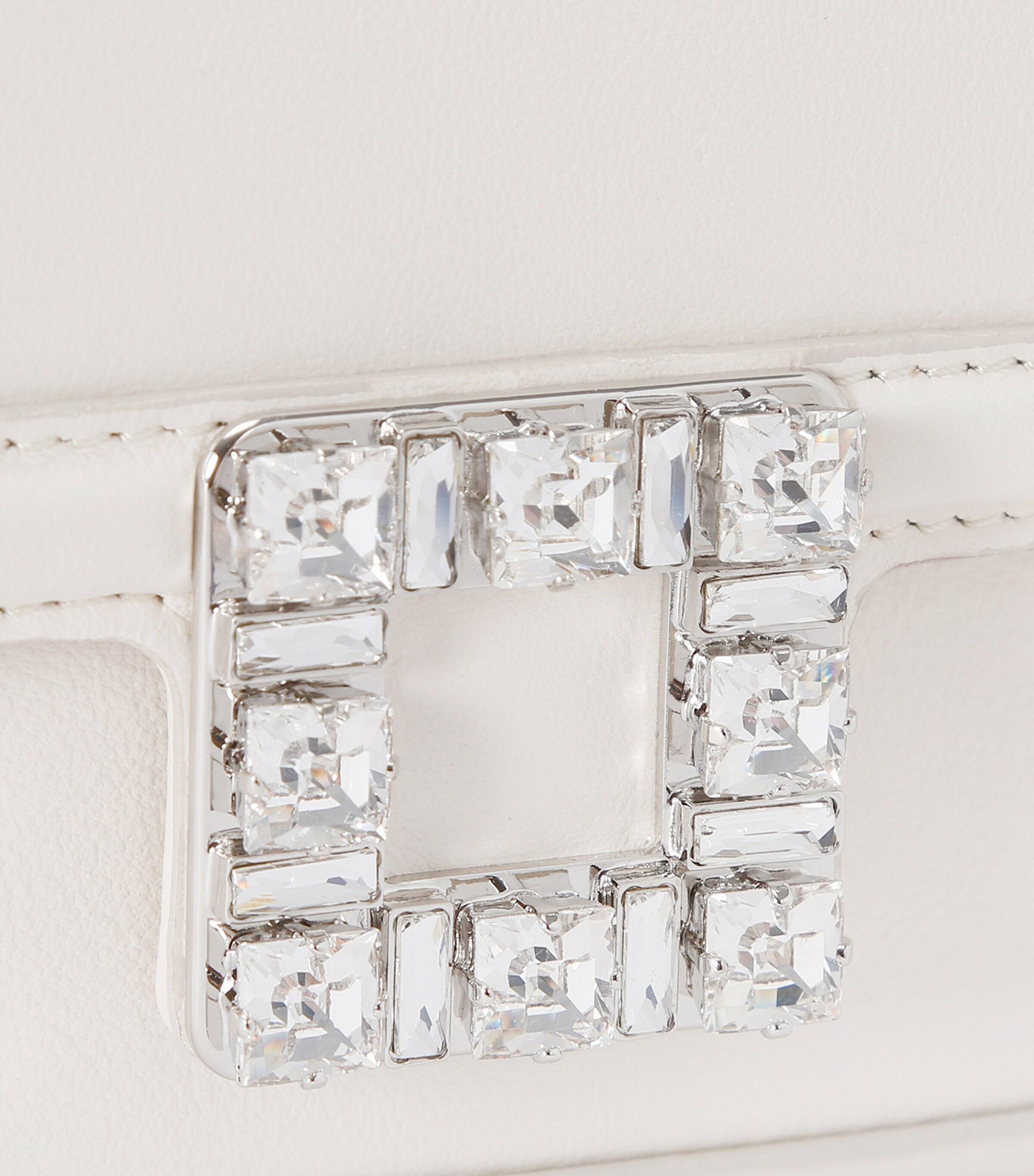 Roger Vivier Leather Jeu De Fille Clutch Bag in White | Lyst
