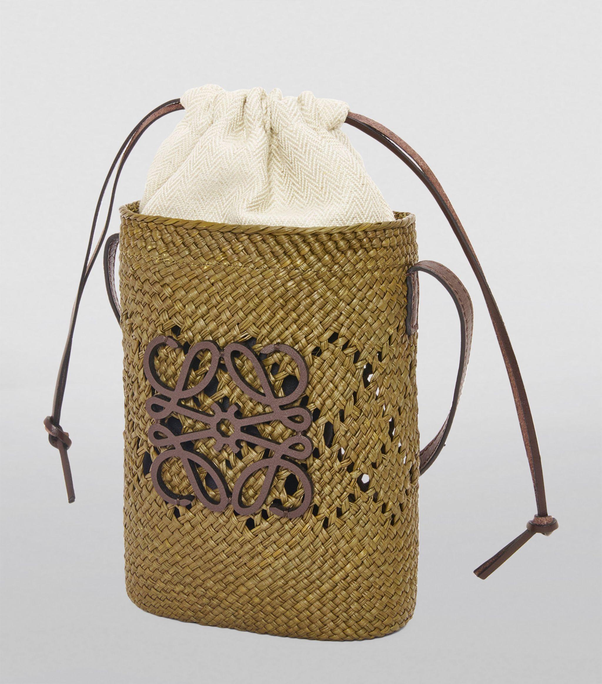 Loewe X Paula'S Ibiza Woven Anagram Square Pocket Bag in