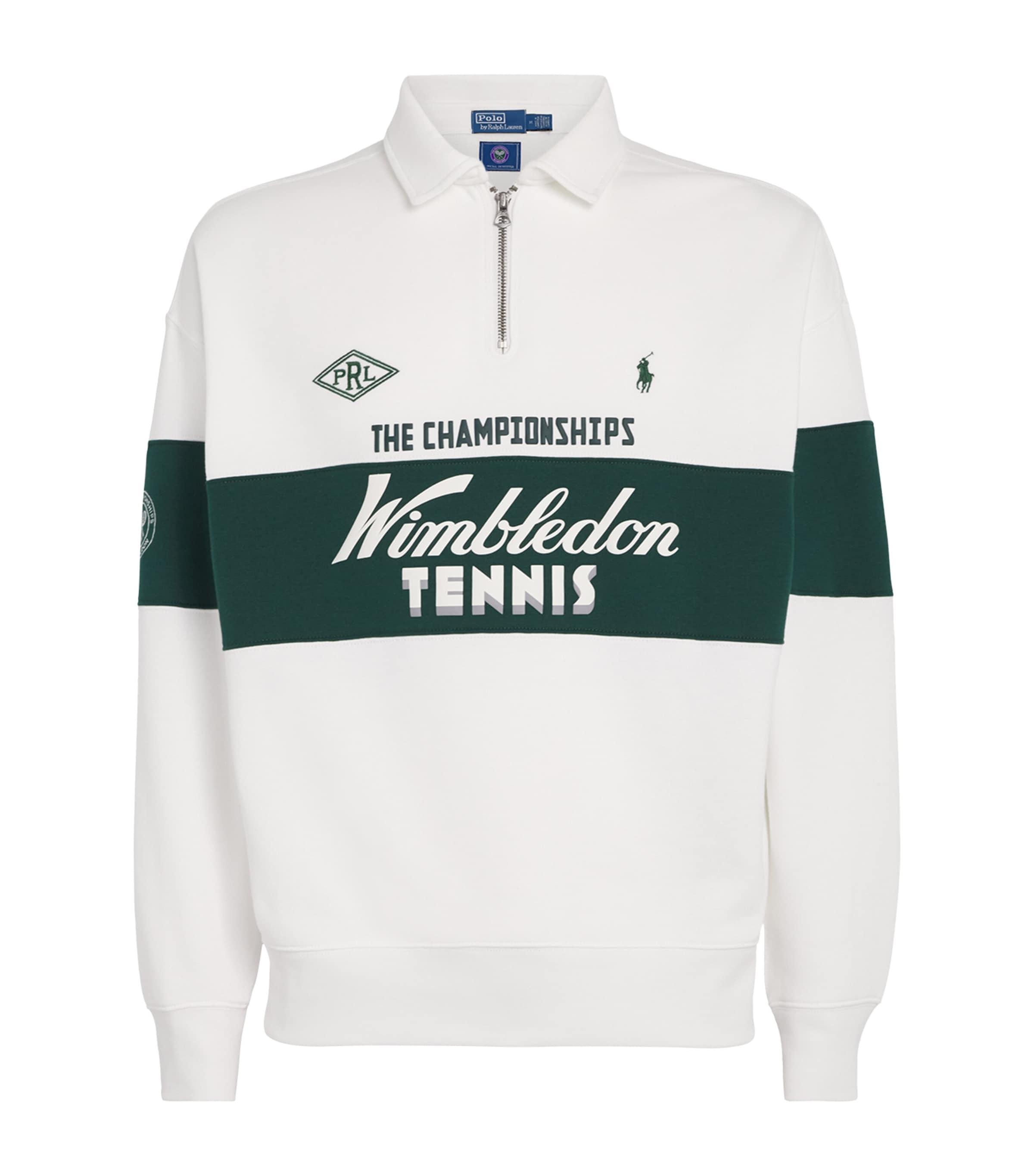 Polo Ralph Lauren X Wimbledon Cotton Quarter-Zip Sweatshirt in