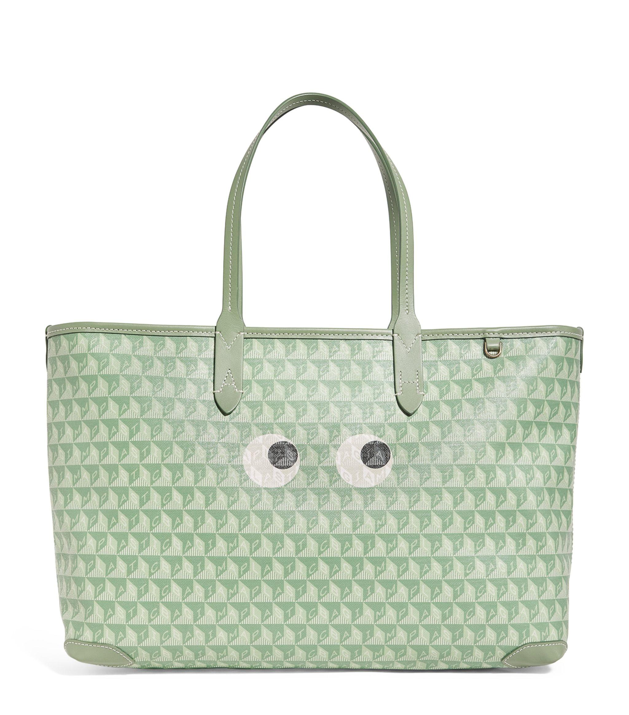Anya Hindmarch I Am A Plastic Bag Eyes Tote Bag in Green | Lyst