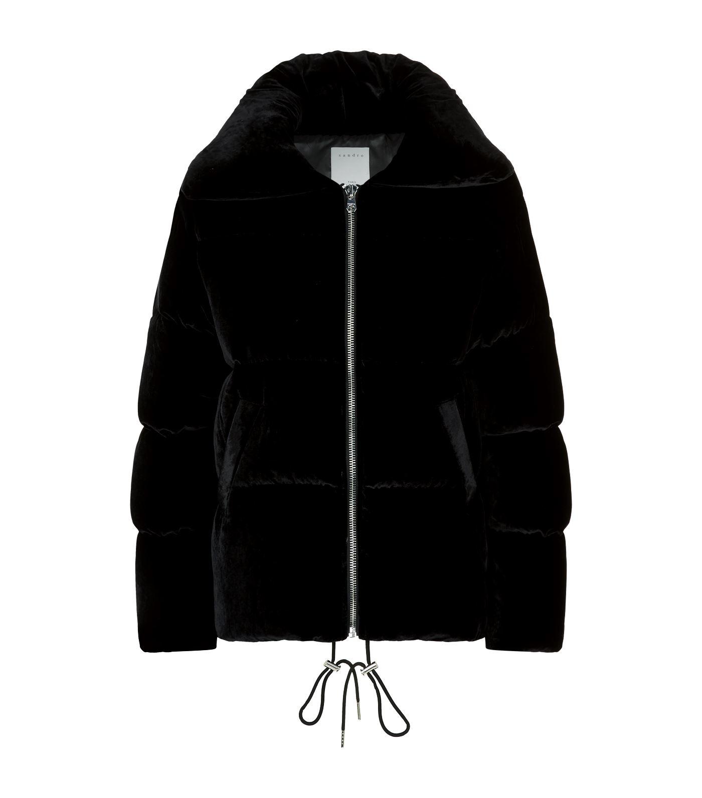 sandro velvet puffer jacket, Off 66 