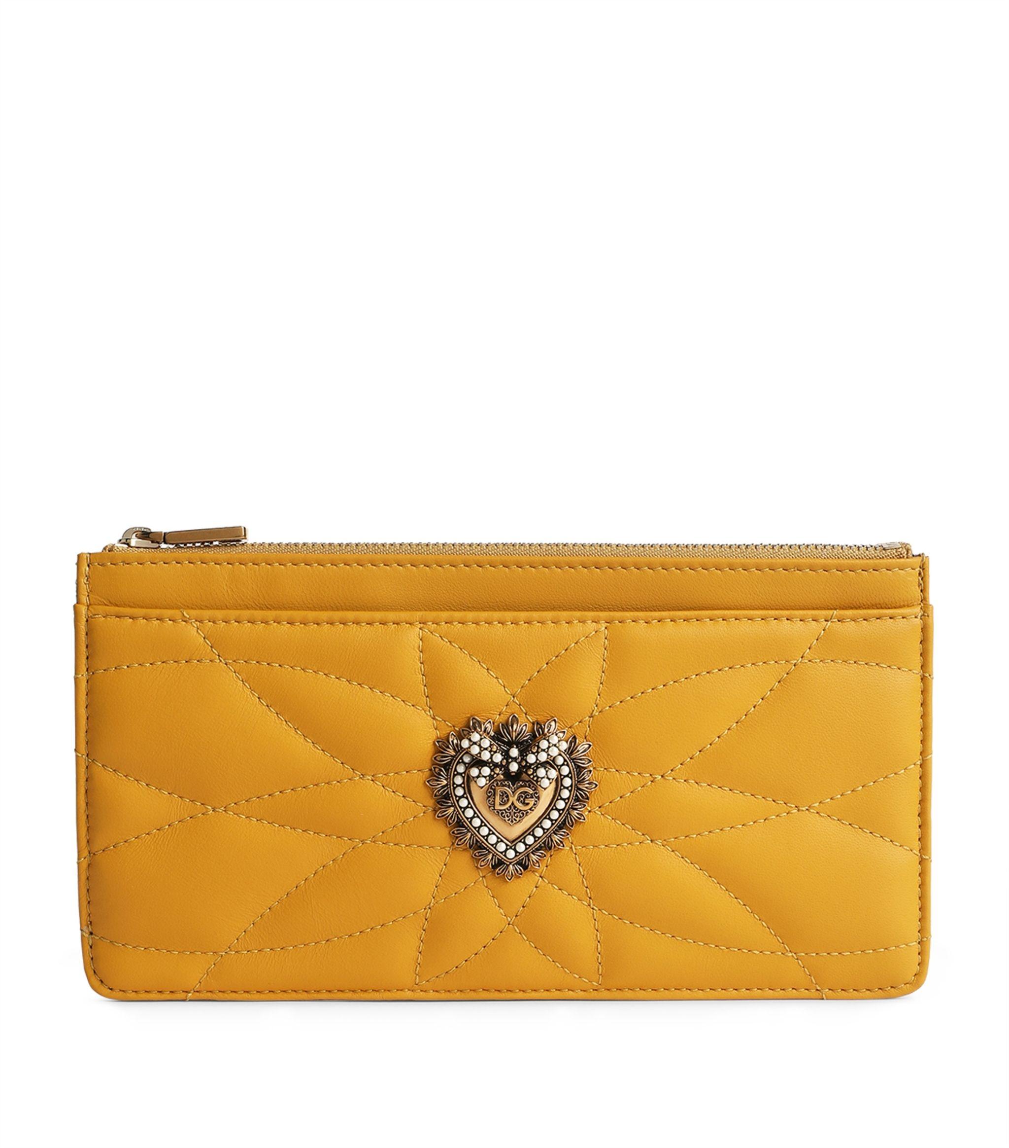 Dolce & Gabbana Devotion Leather Card Holder - Lyst