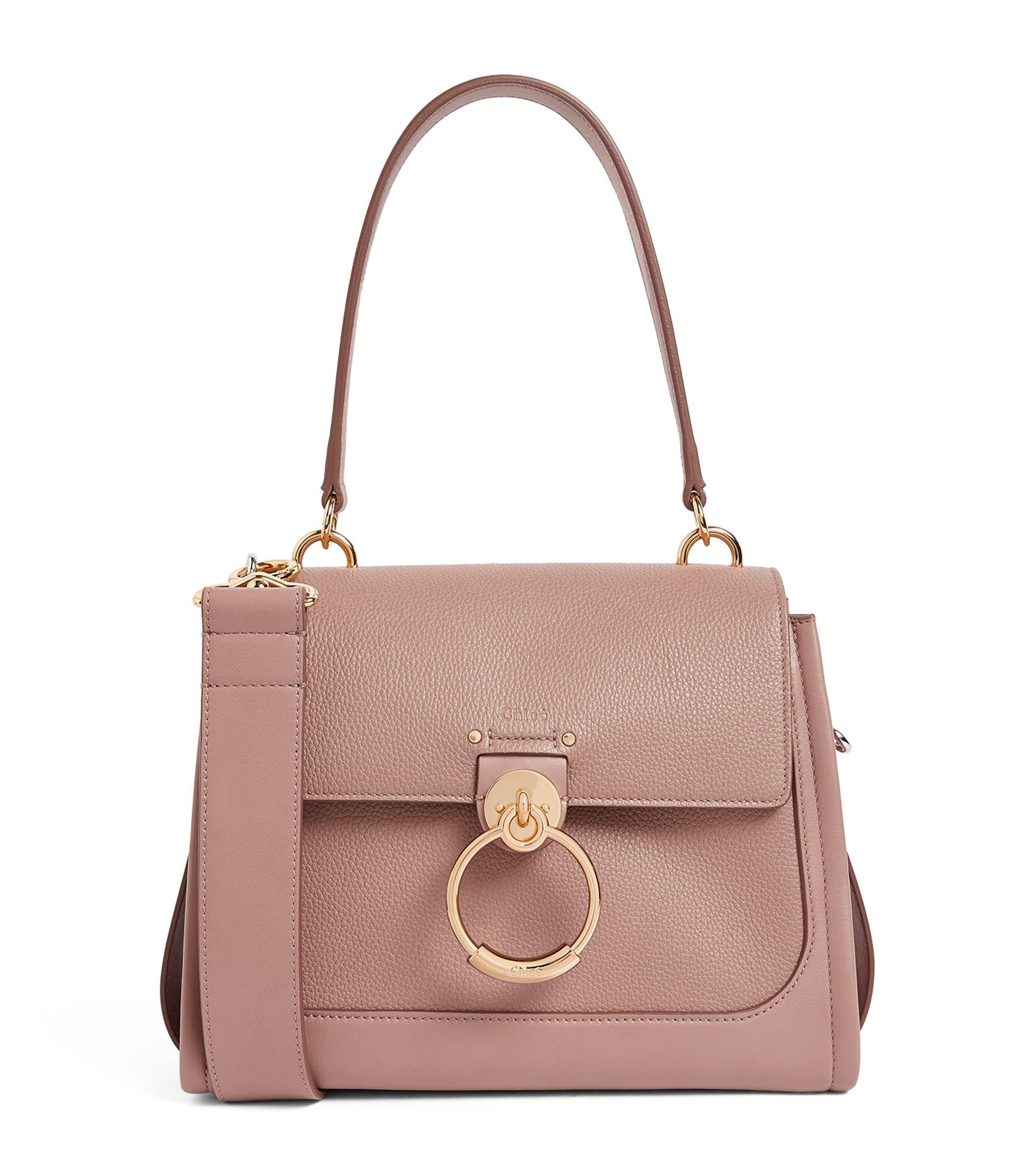 Chloé Small Leather Tess Day Top-handle in Pink | Lyst