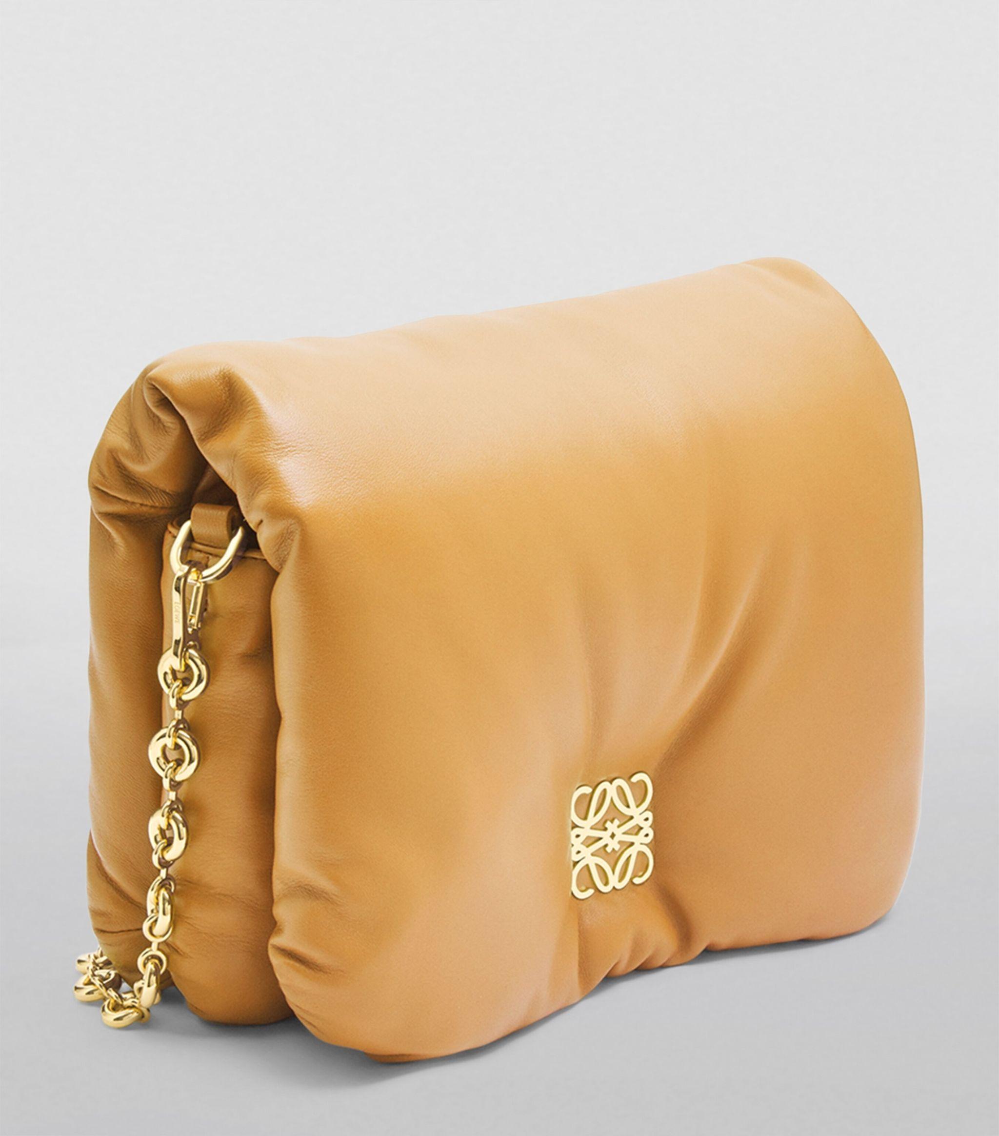 Loewe Women's Goya Anagram Puffer Chain Shoulder Bag