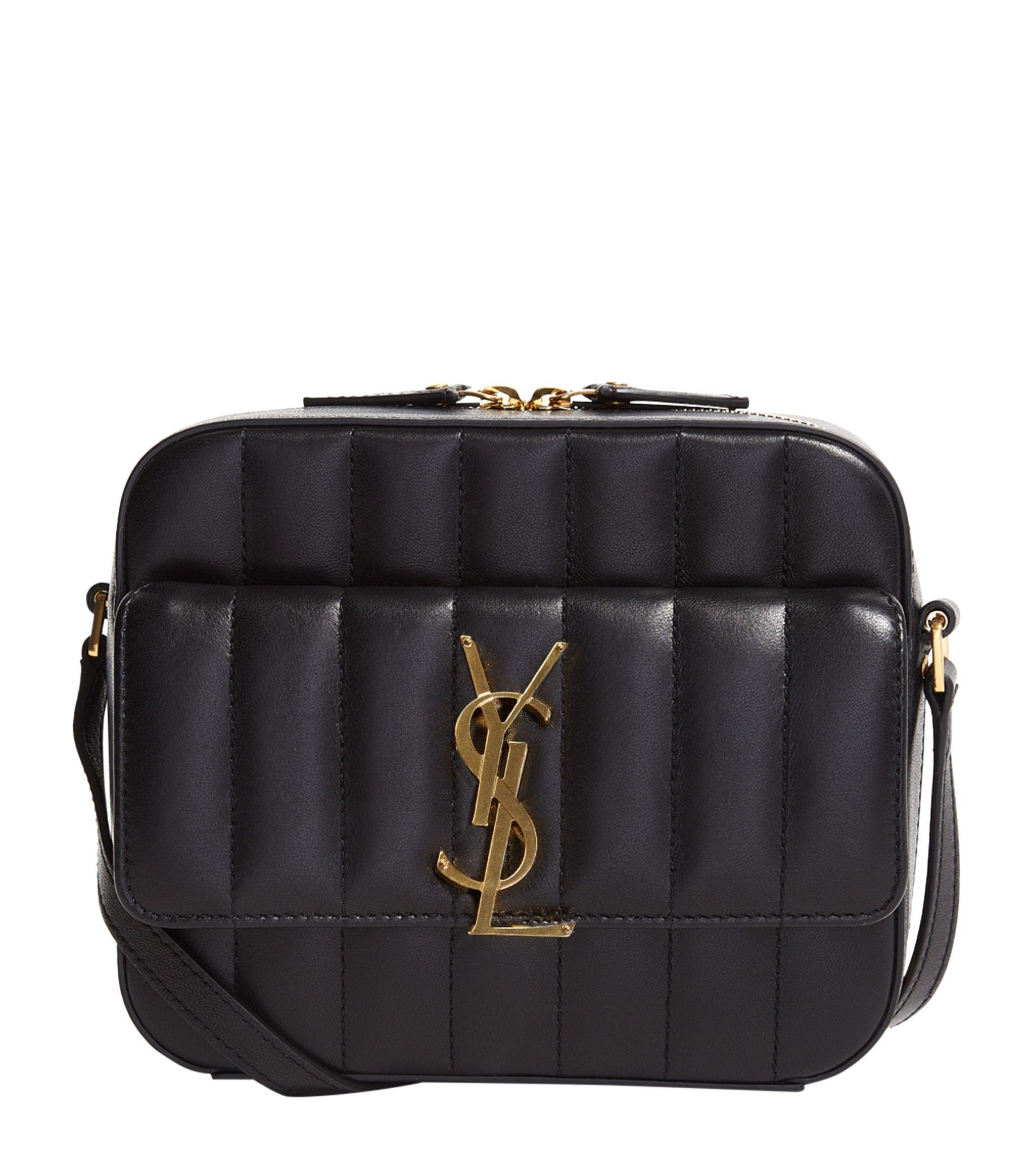 Saint Laurent Vicky Quilted Crossbody Bag in Nero (Black) | Lyst