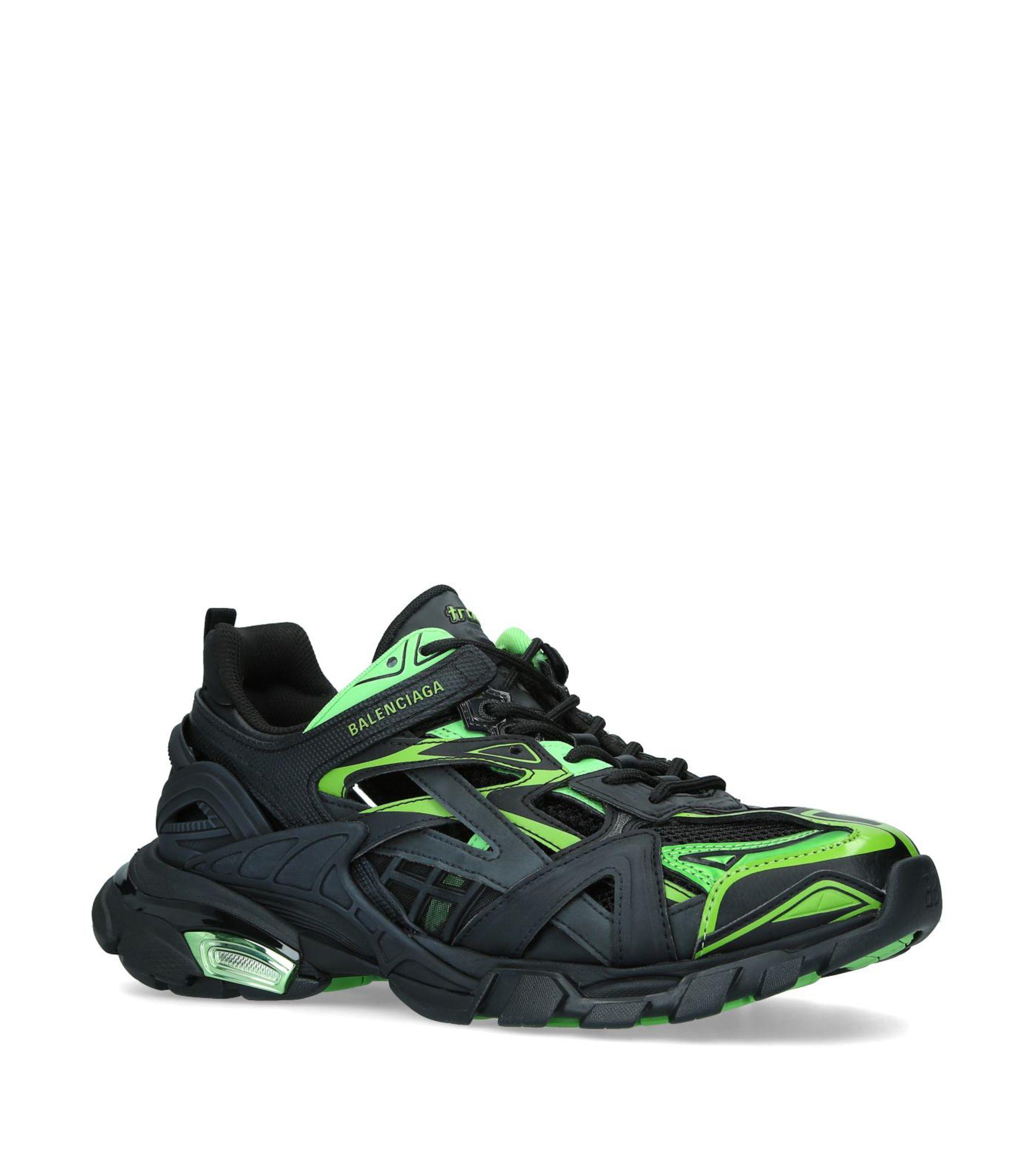 Balenciaga Rubber Track 2 Sneakers in Green for Men - Lyst