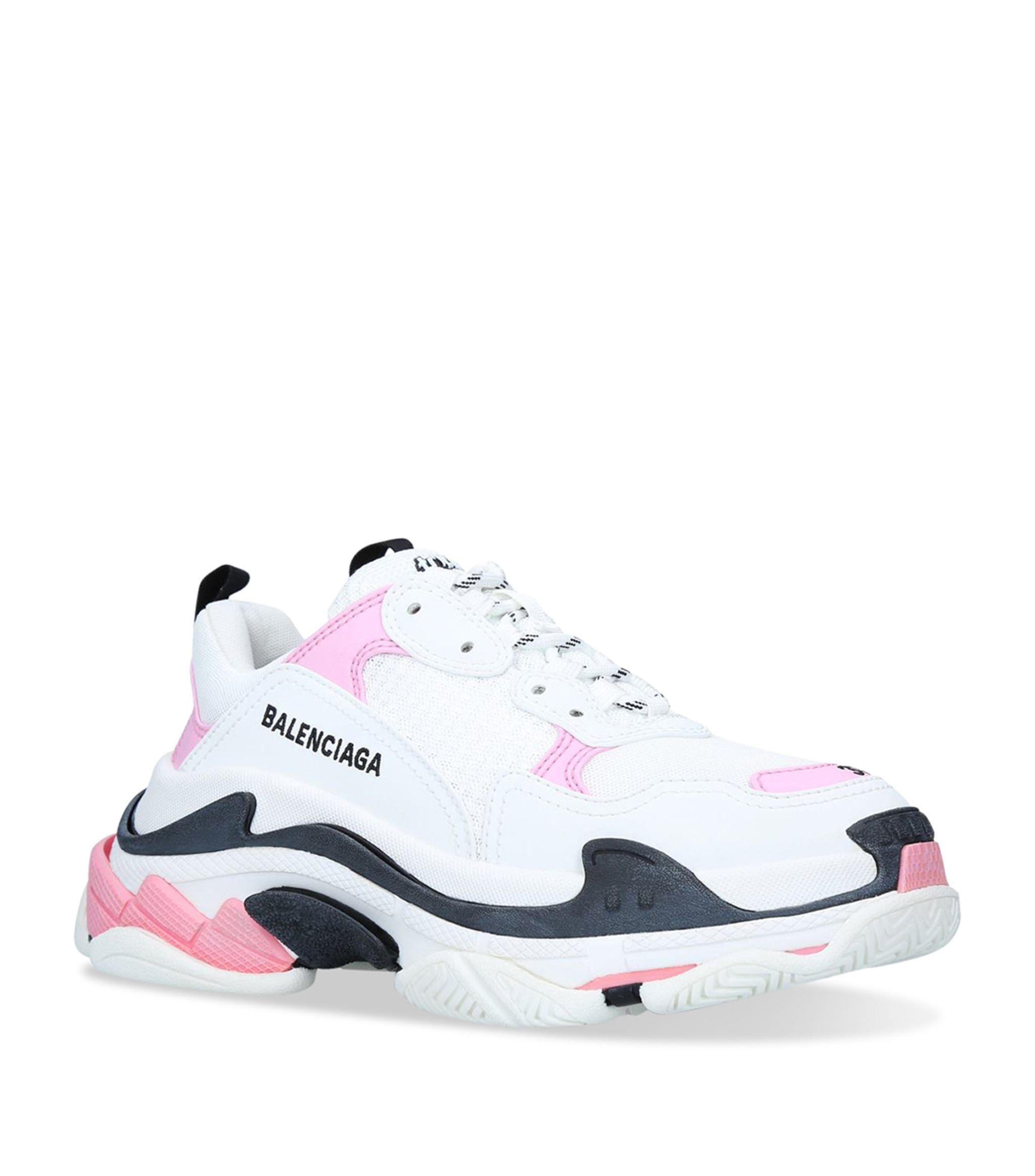 pink balenciaga triple s