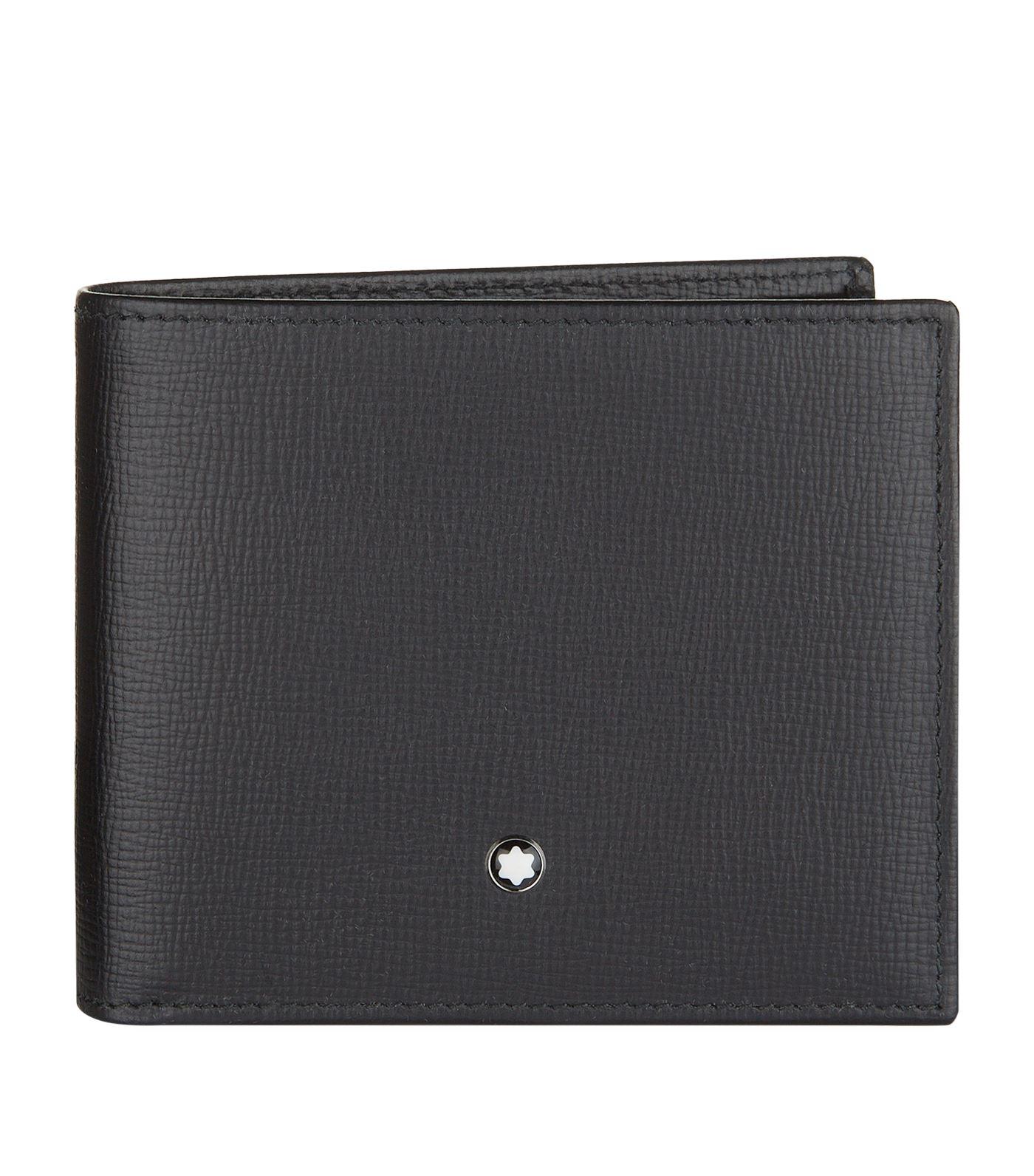 Montblanc Leather Bifold Wallet & Card Holder Gift Set in Black for Men ...