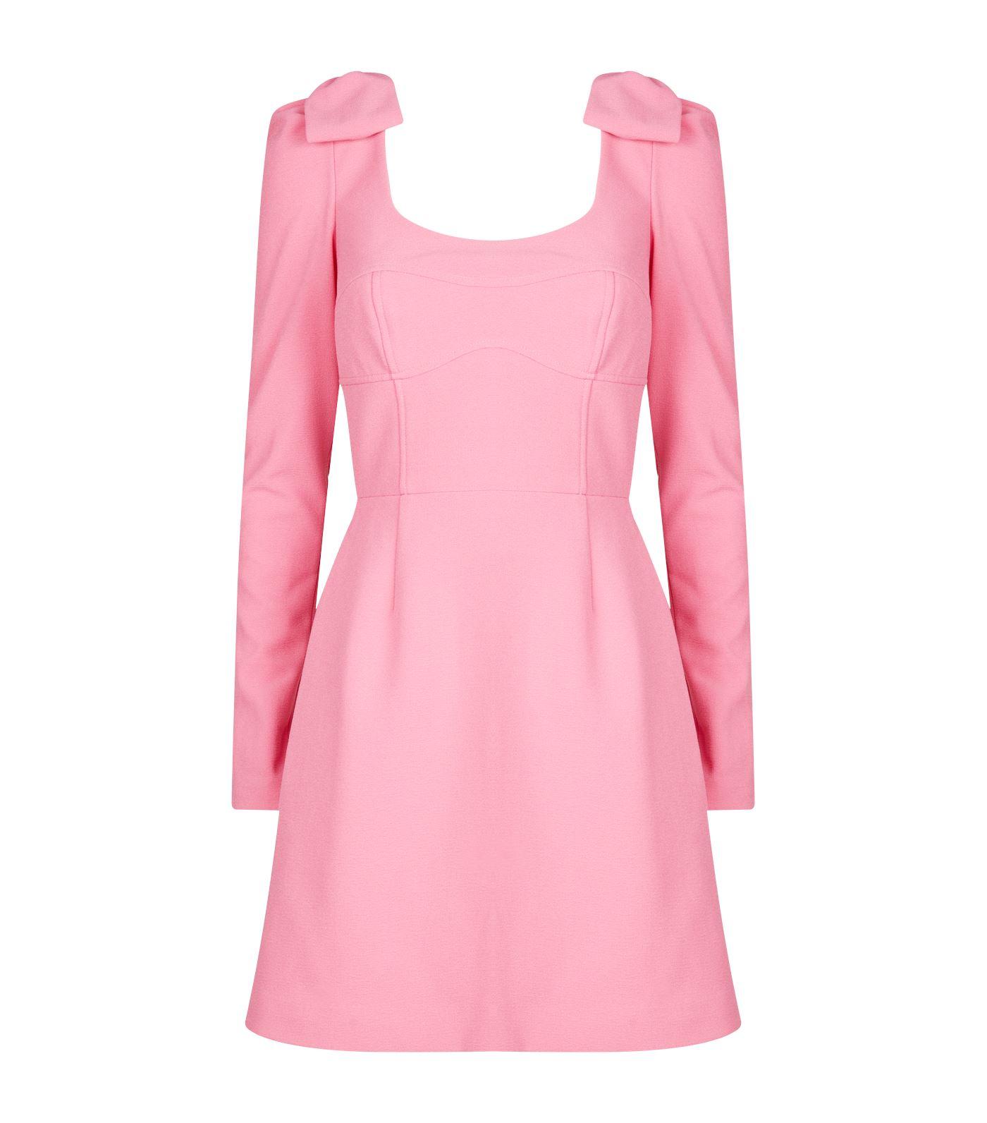 rebecca vallance love bow dress pink