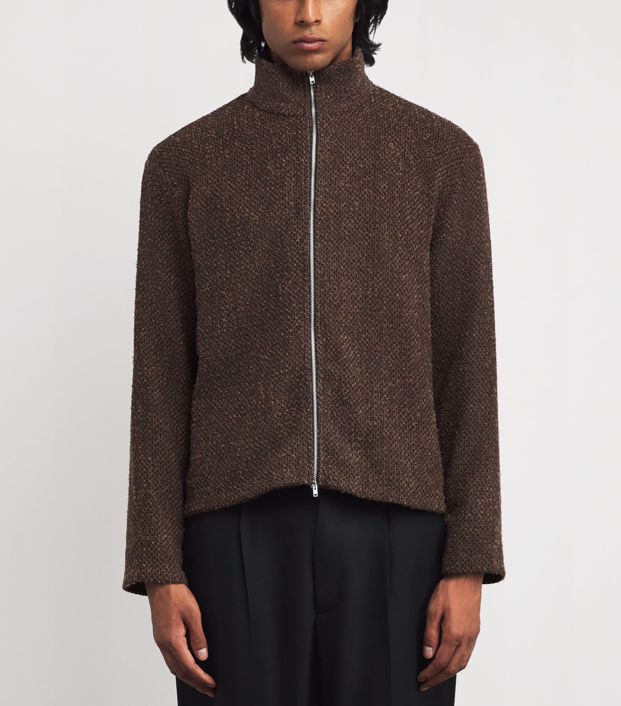 Our Legacy Shrunken Fullzip Polo Jacket in Brown for Men | Lyst UK