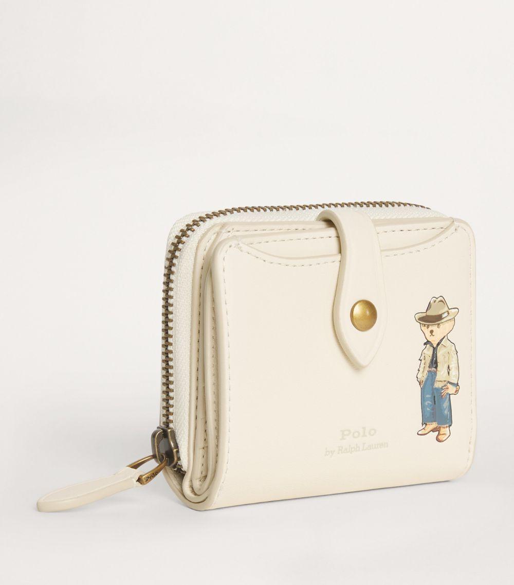 【POLO RALPH LAUREN】Polo Bear Leather Compact Wallet Polo Bear Compact Wallet