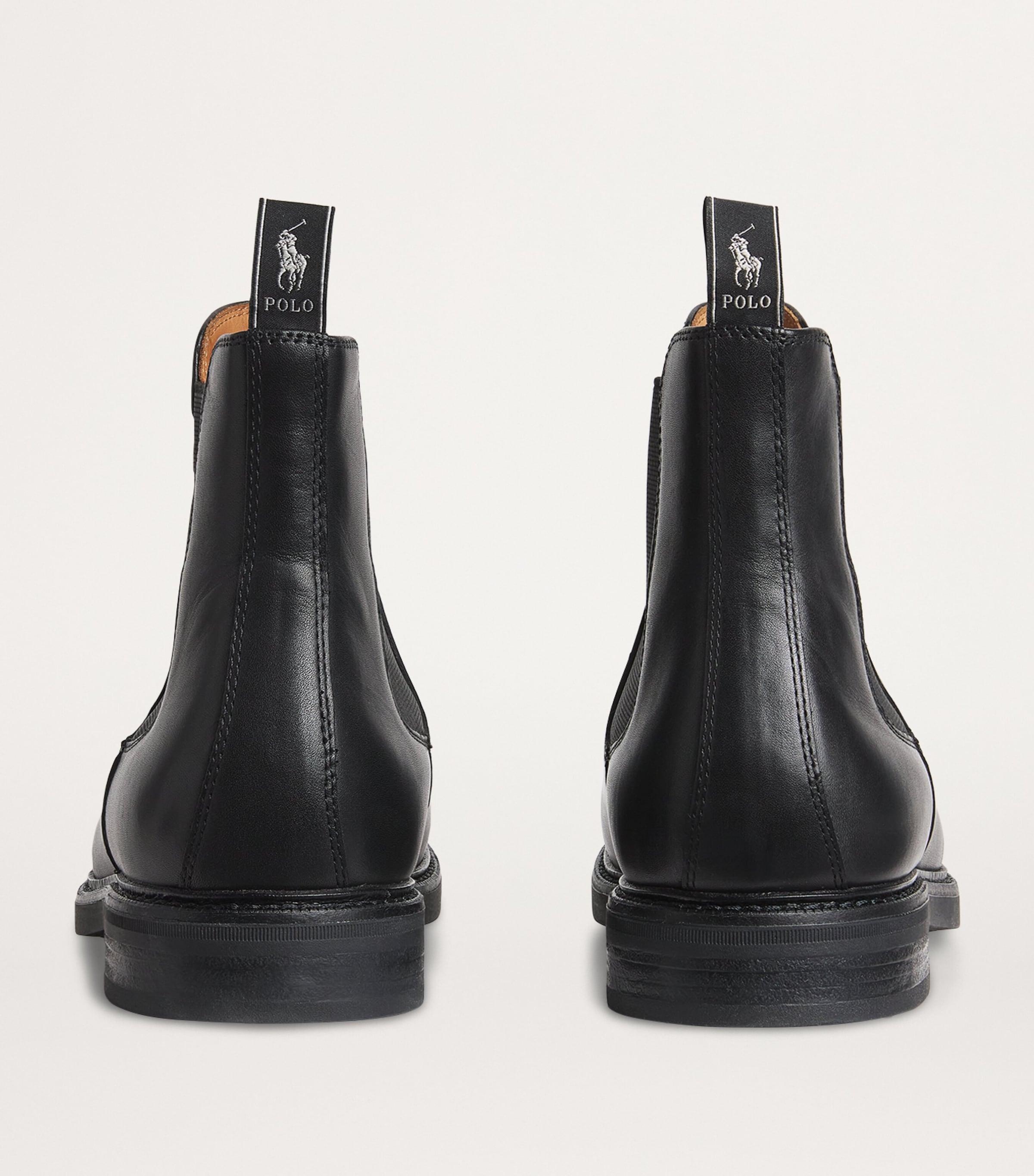 Polo Ralph Lauren Leather Asher Chelsea Boots in Black for 